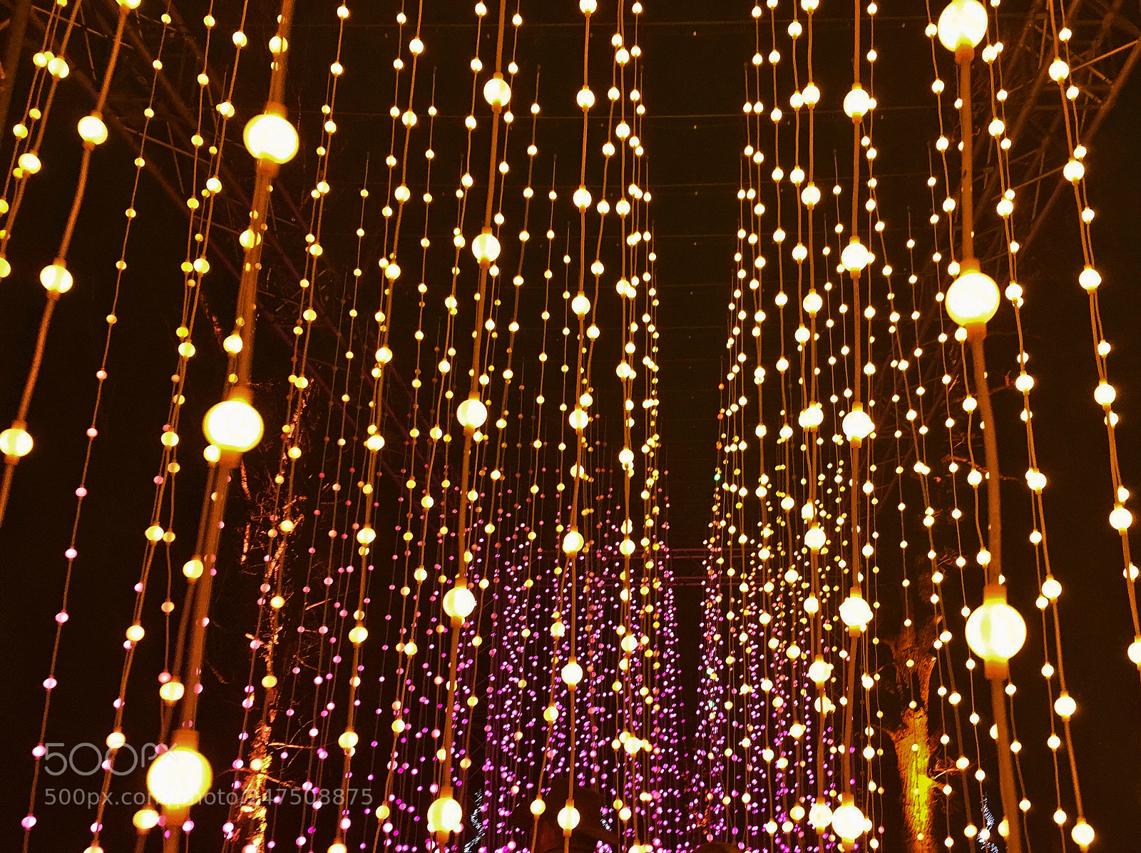 Apple iPad Pro sample photo. Hanging lights photography