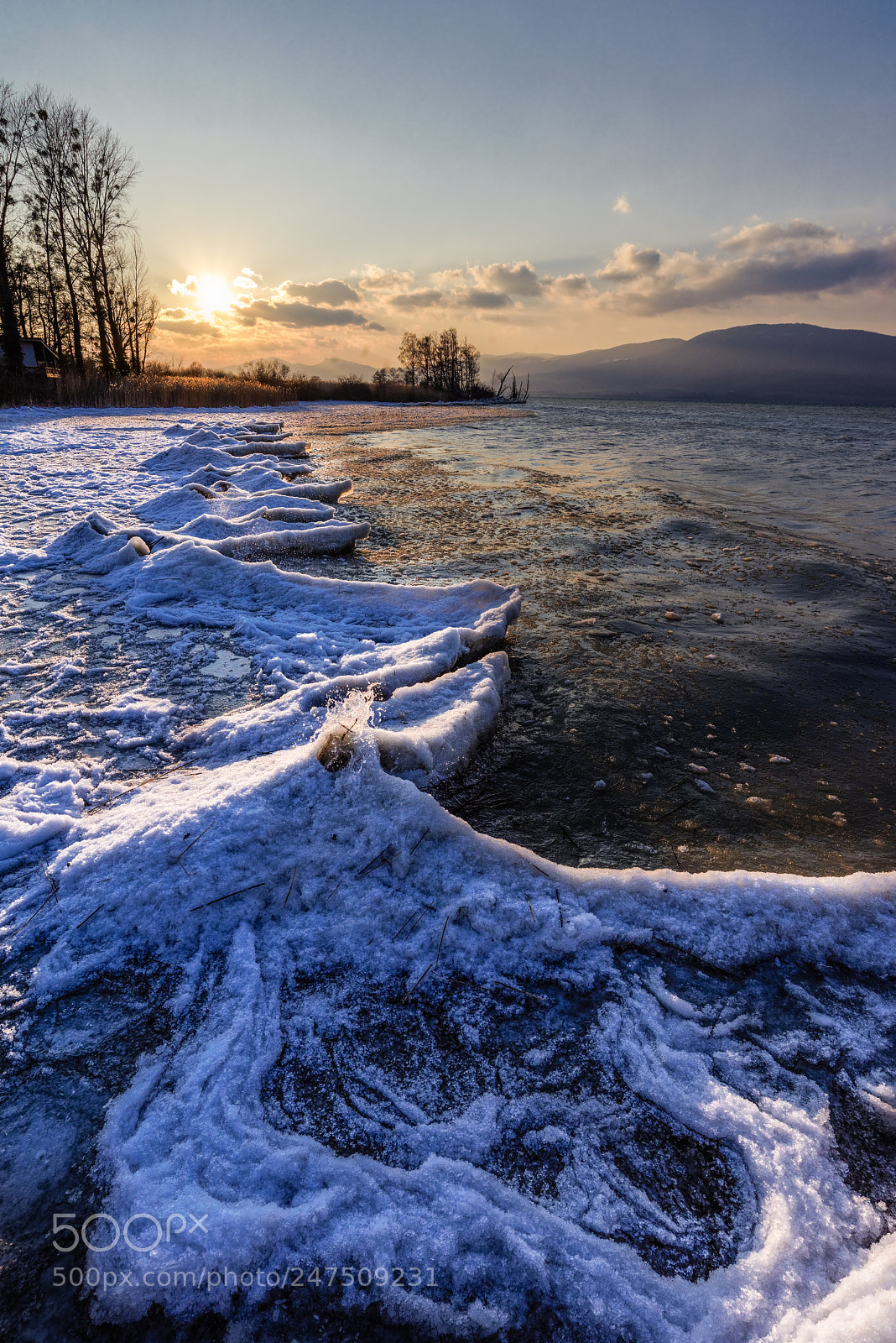 Nikon D810 sample photo. Frozen lake photography