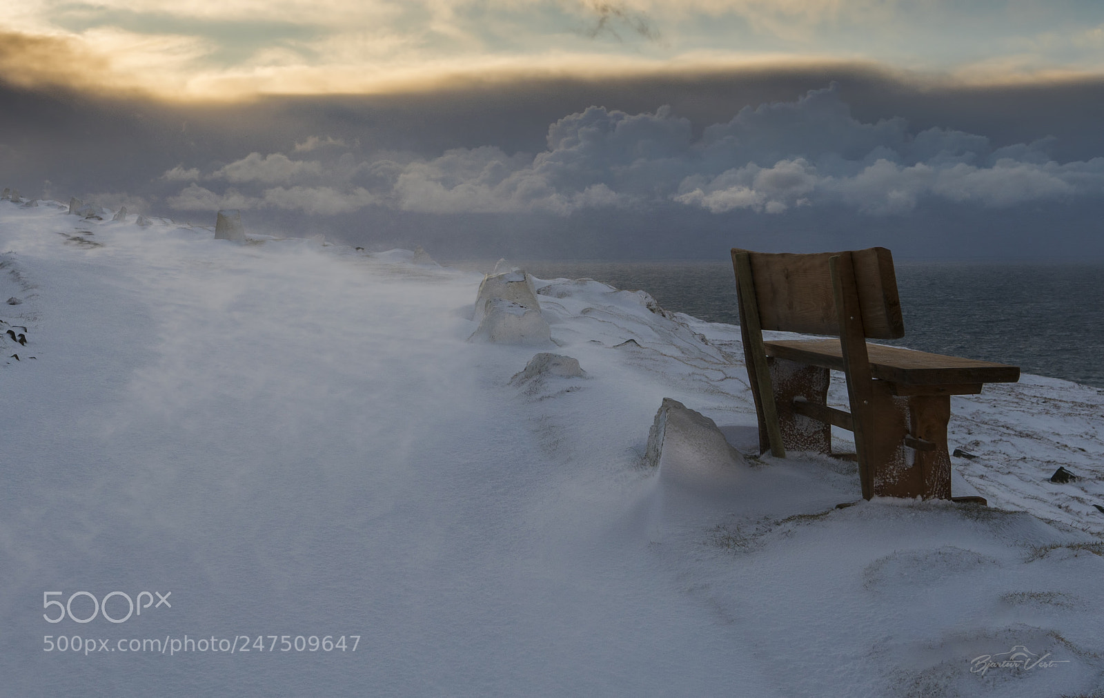 Sony a7R II sample photo. Bench in bitter cold photography