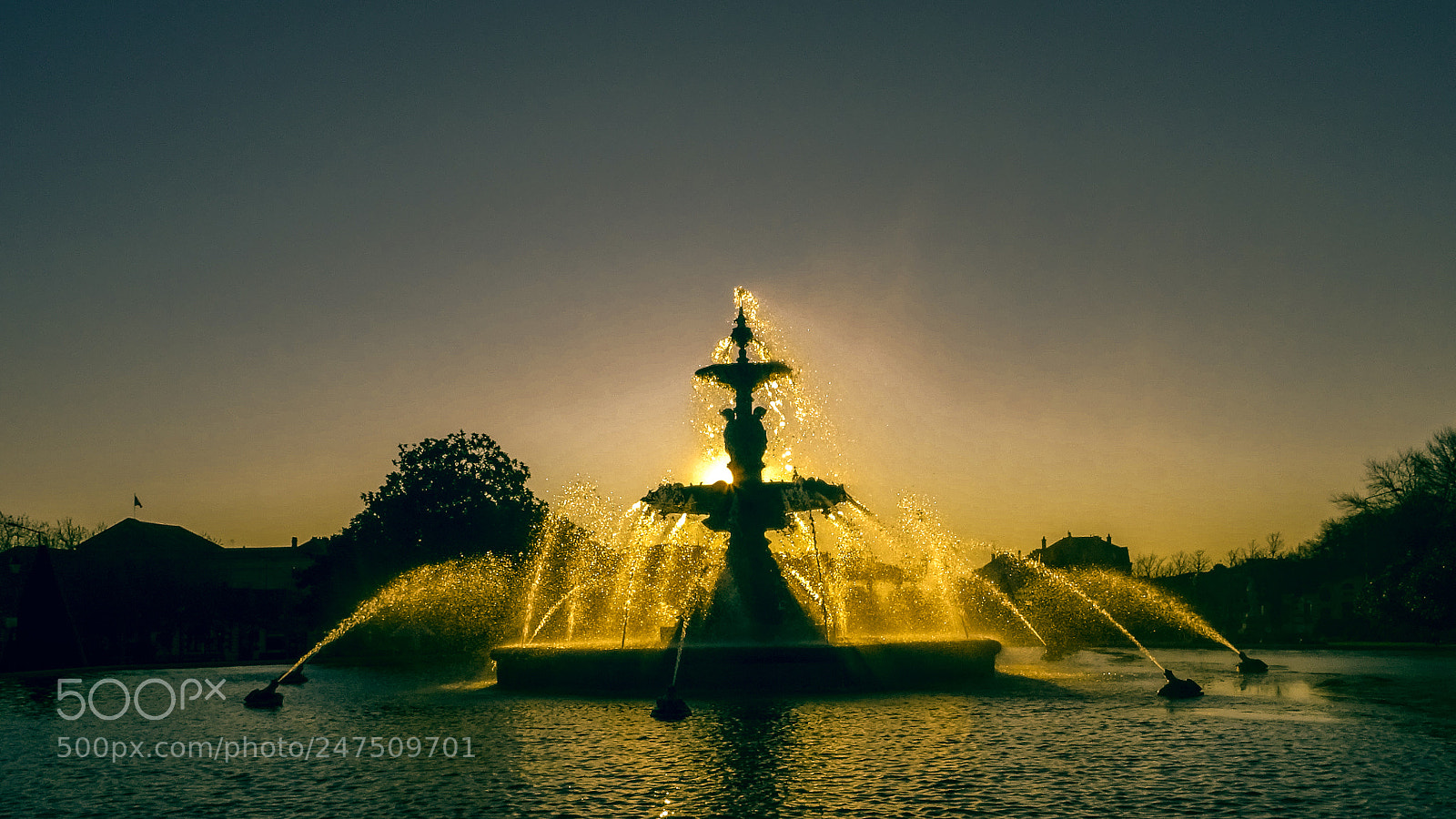 Sony DSC-HX60 sample photo. Angers, fountain 2018 photography