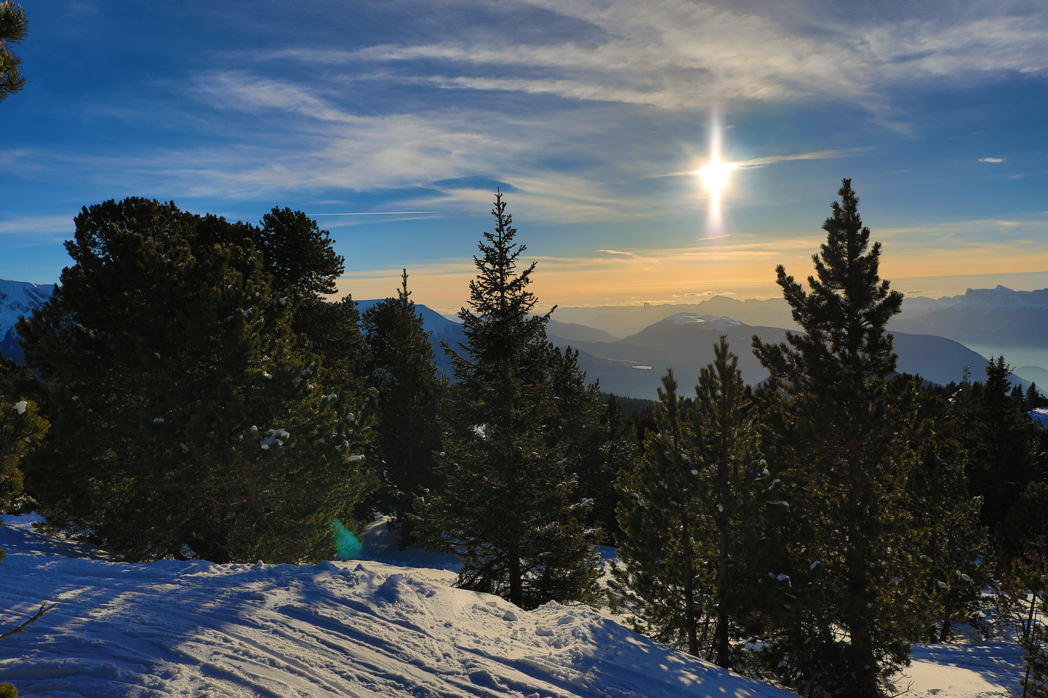 Canon EF 24mm F2.8 IS USM sample photo. Sunset after a sunny snowboard session photography