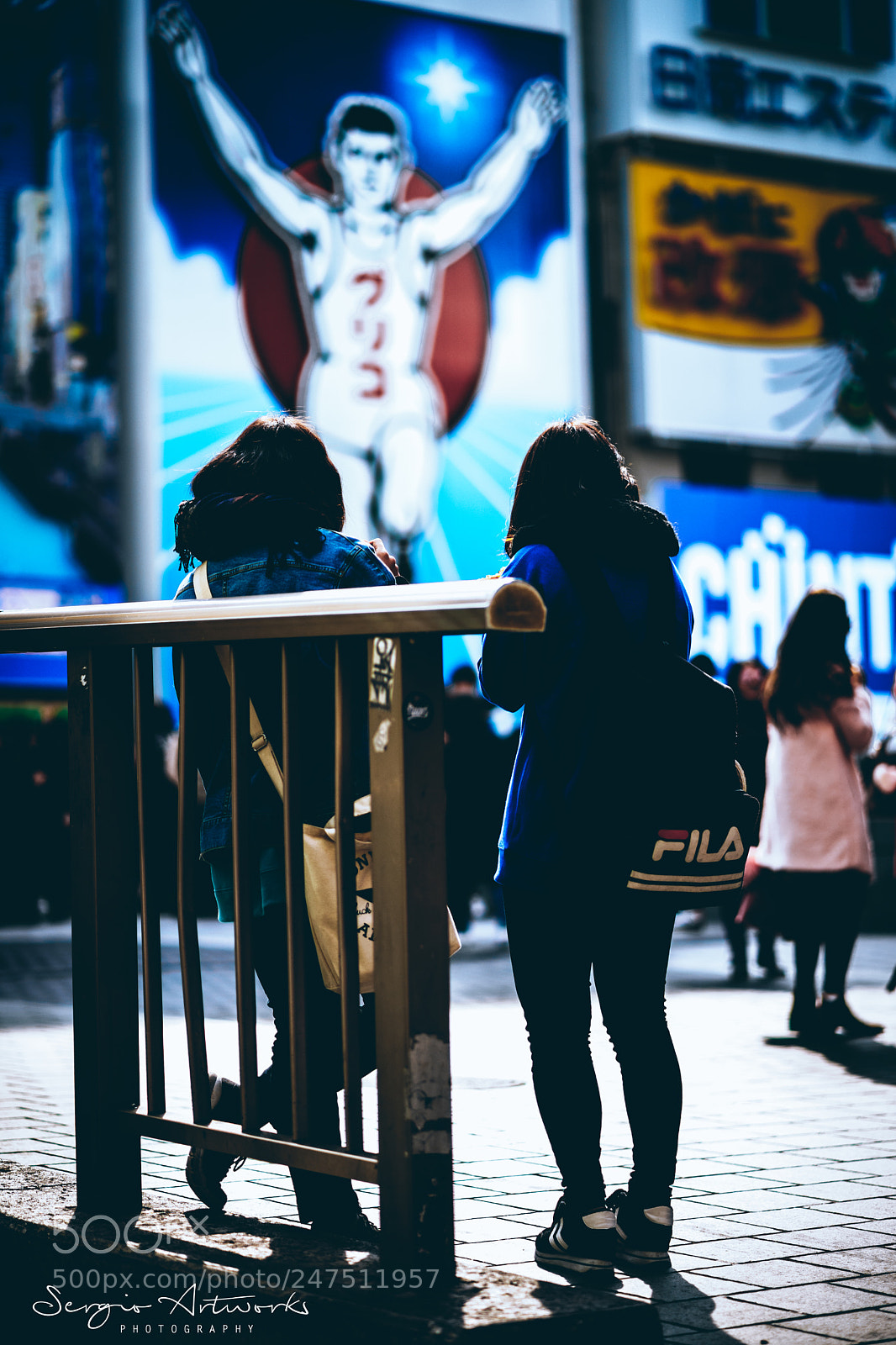 Sony a7 II sample photo. Ebisubashi, osaka photography