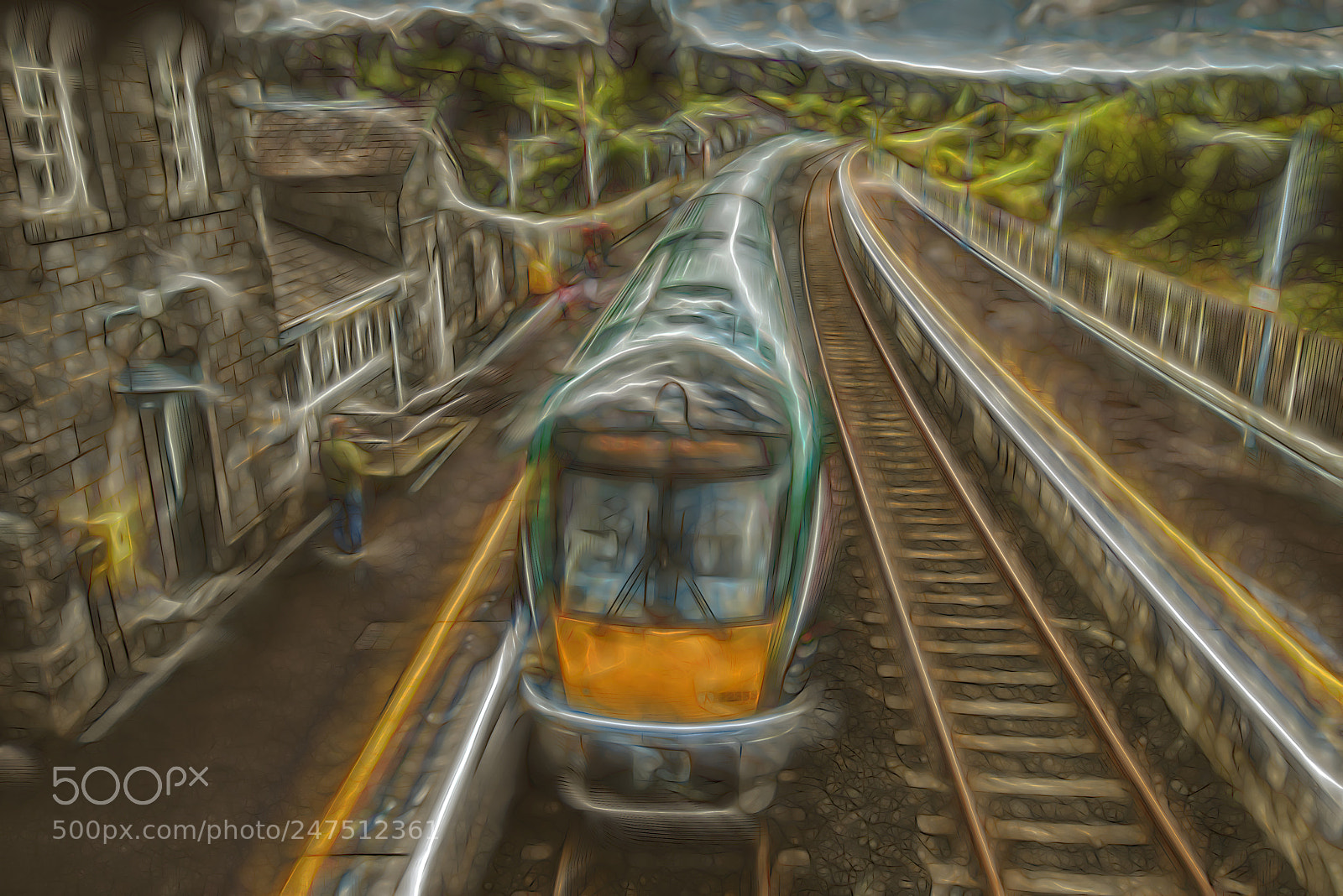 Nikon D810 sample photo. Train 2 farranfore, fractalius photography