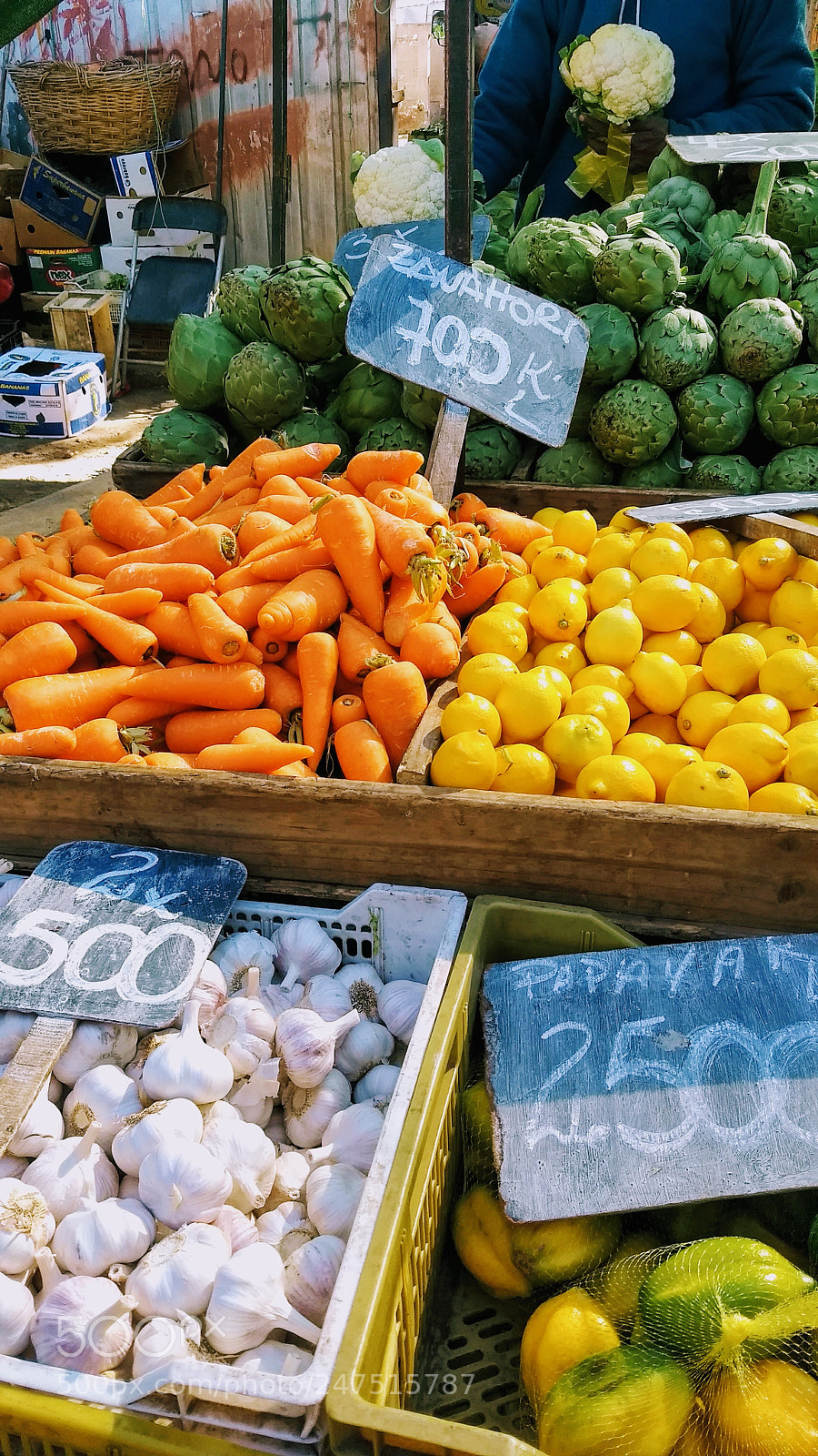 Motorola Moto G (5) Plus sample photo. Market colors photography