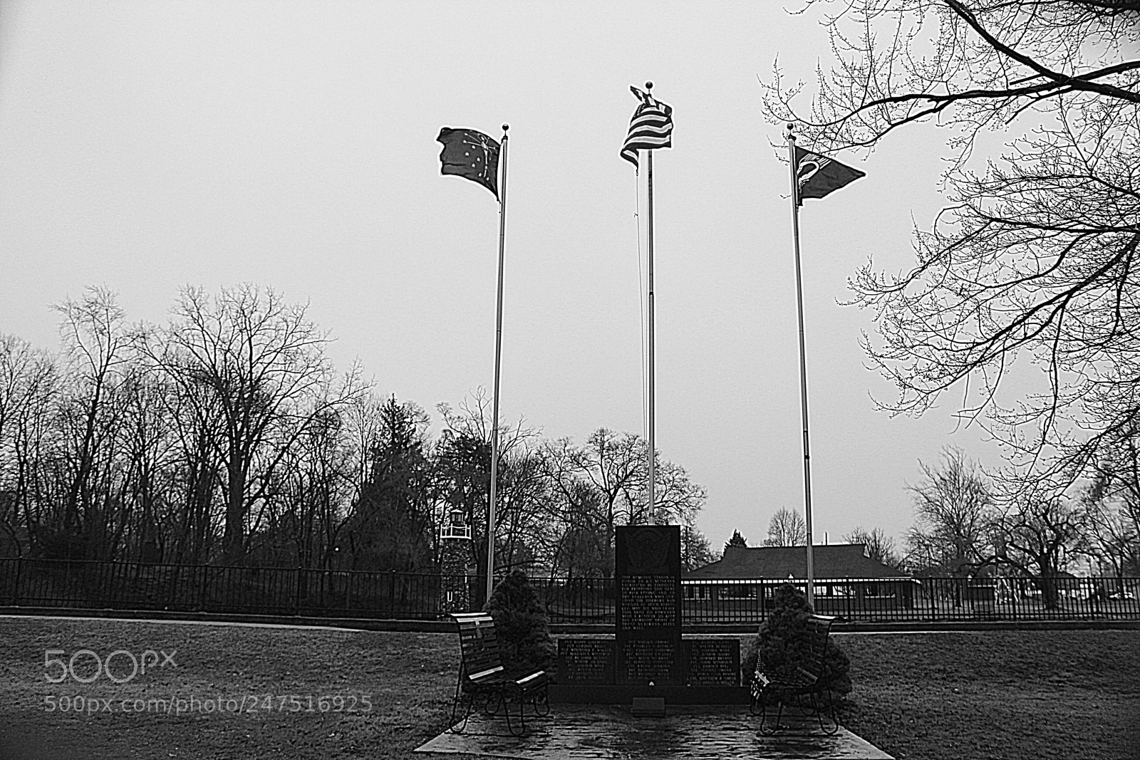 Canon EF-S 18-55mm F3.5-5.6 III sample photo. Flags photography