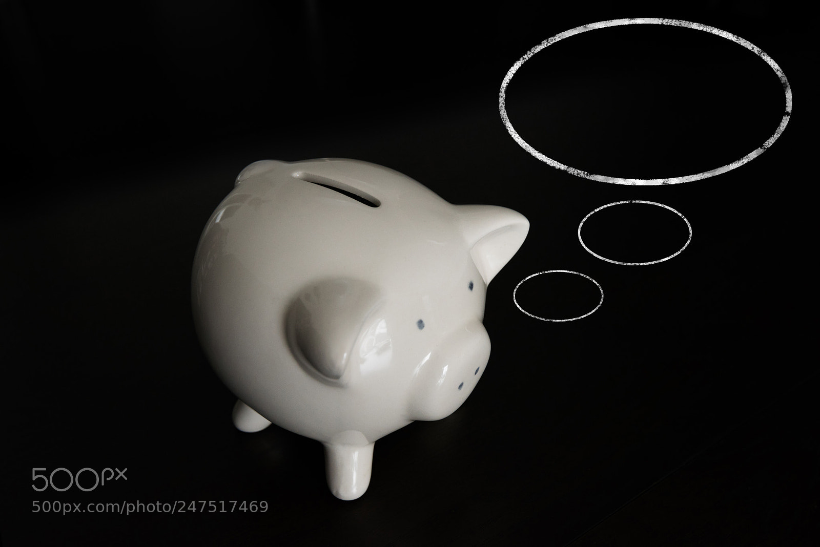 Nikon D810 sample photo. Piggy bank with thought photography