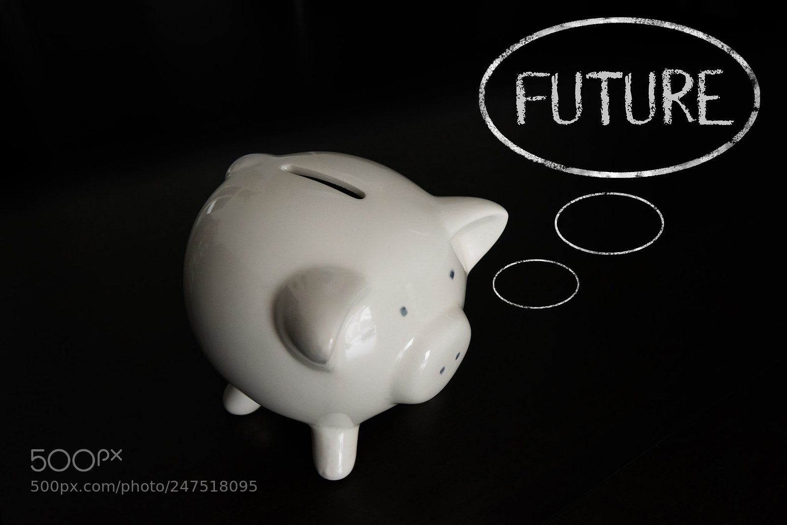 Nikon D810 sample photo. Piggy bank with thought photography