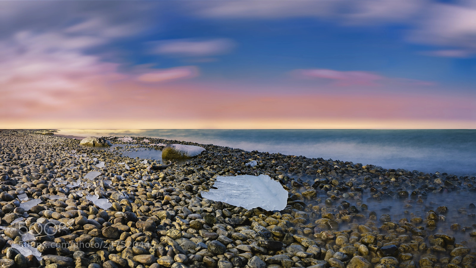 Sony a6500 sample photo. Sunrise frozen swiss lake photography
