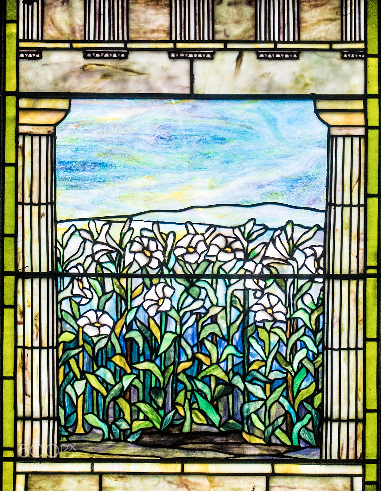 Canon EOS 80D sample photo. Stained glass window inside photography