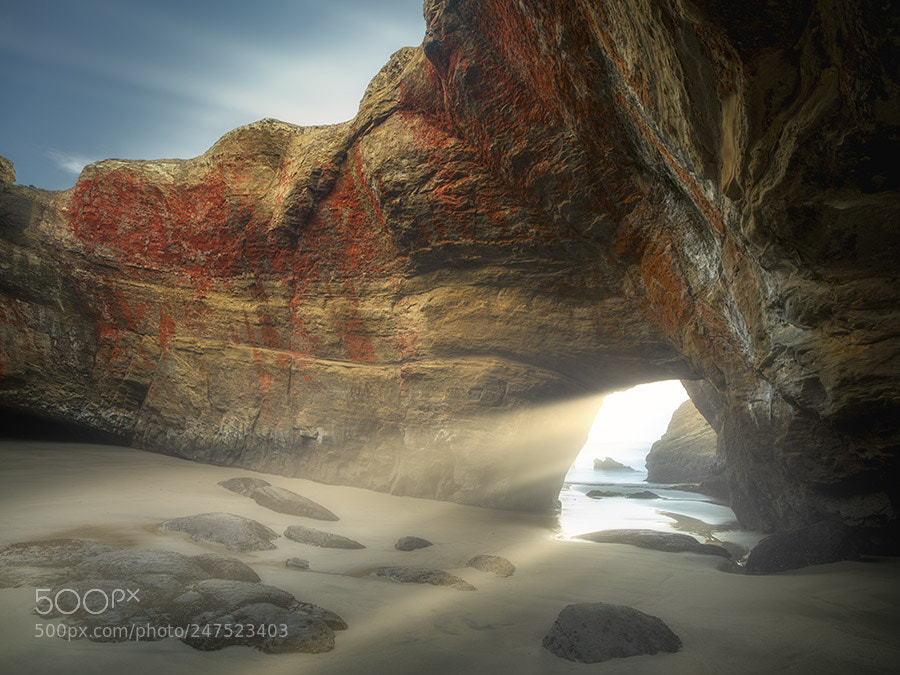 Pentax 645Z sample photo. Sea cave at low photography
