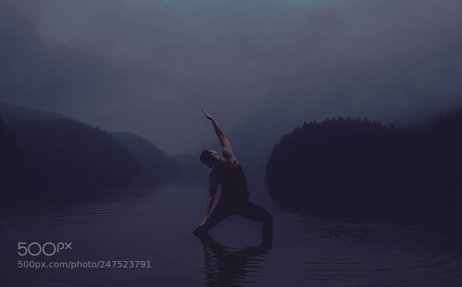 Fujifilm X-E2 sample photo. Yoga in the fog photography