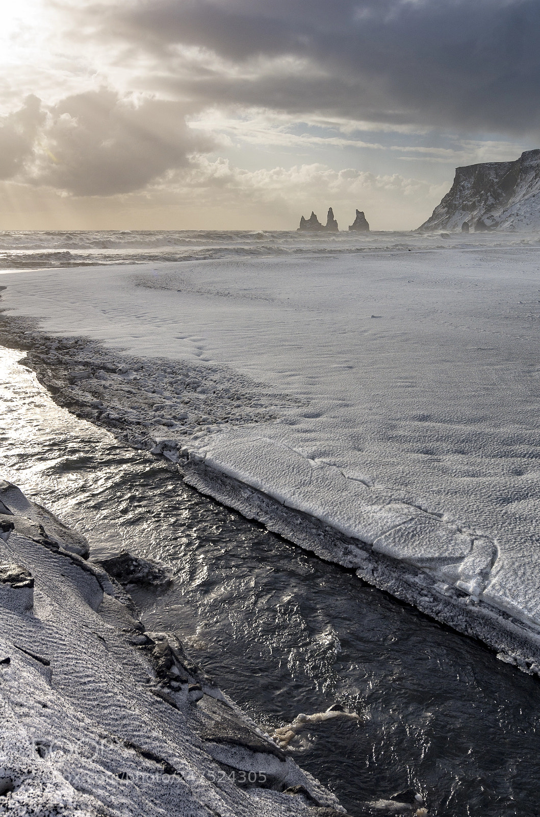 Pentax K-5 II sample photo. Black beach, vik, iceland photography
