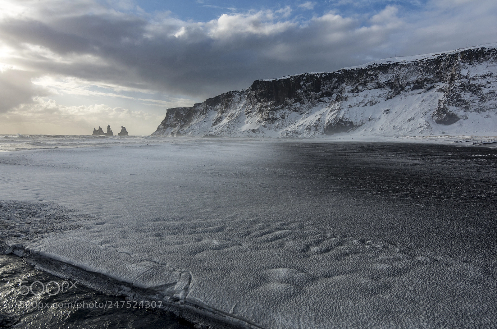 Pentax K-5 II sample photo. Black beach photography
