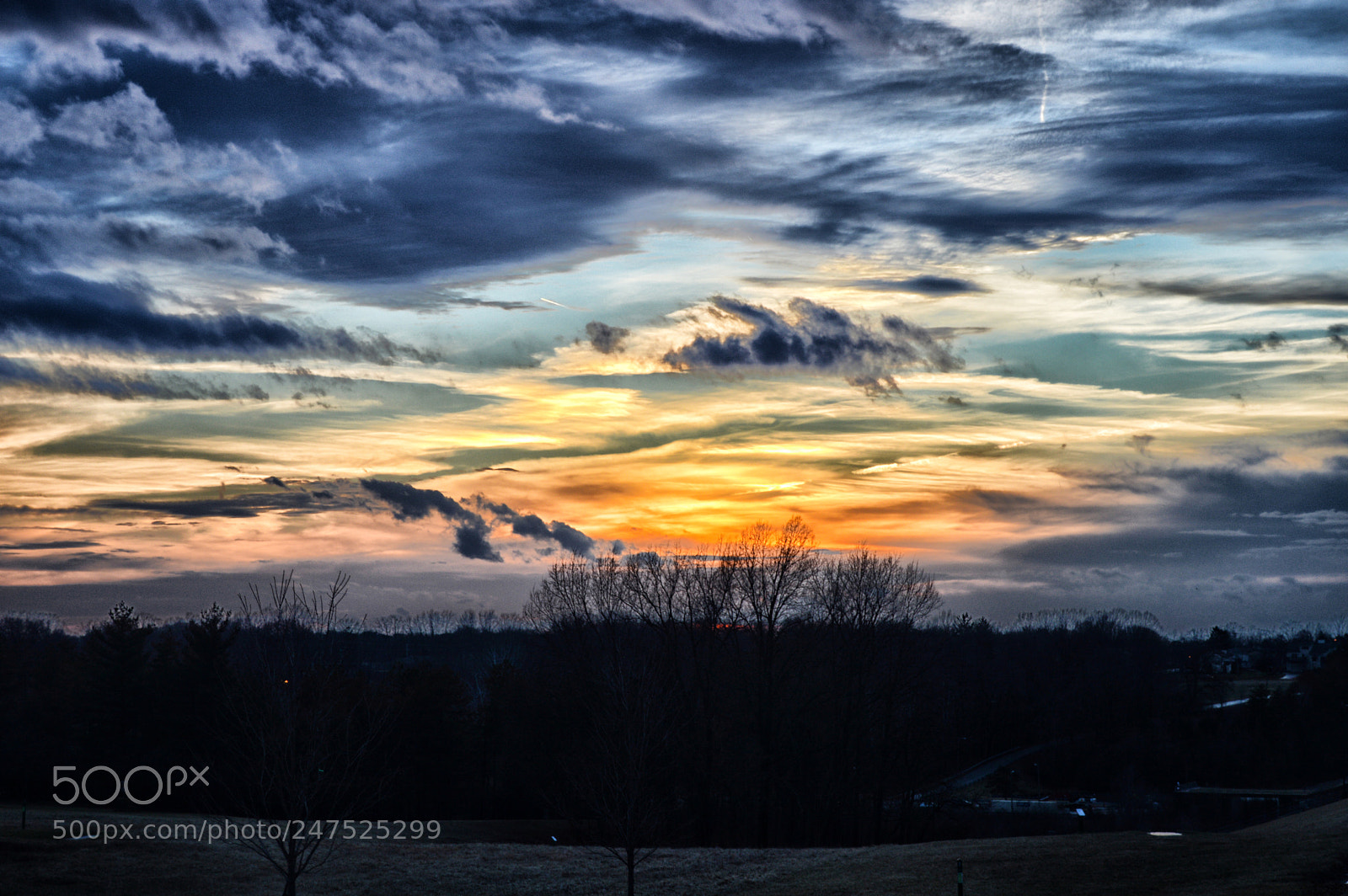 Nikon D3200 sample photo. Painted sunset photography