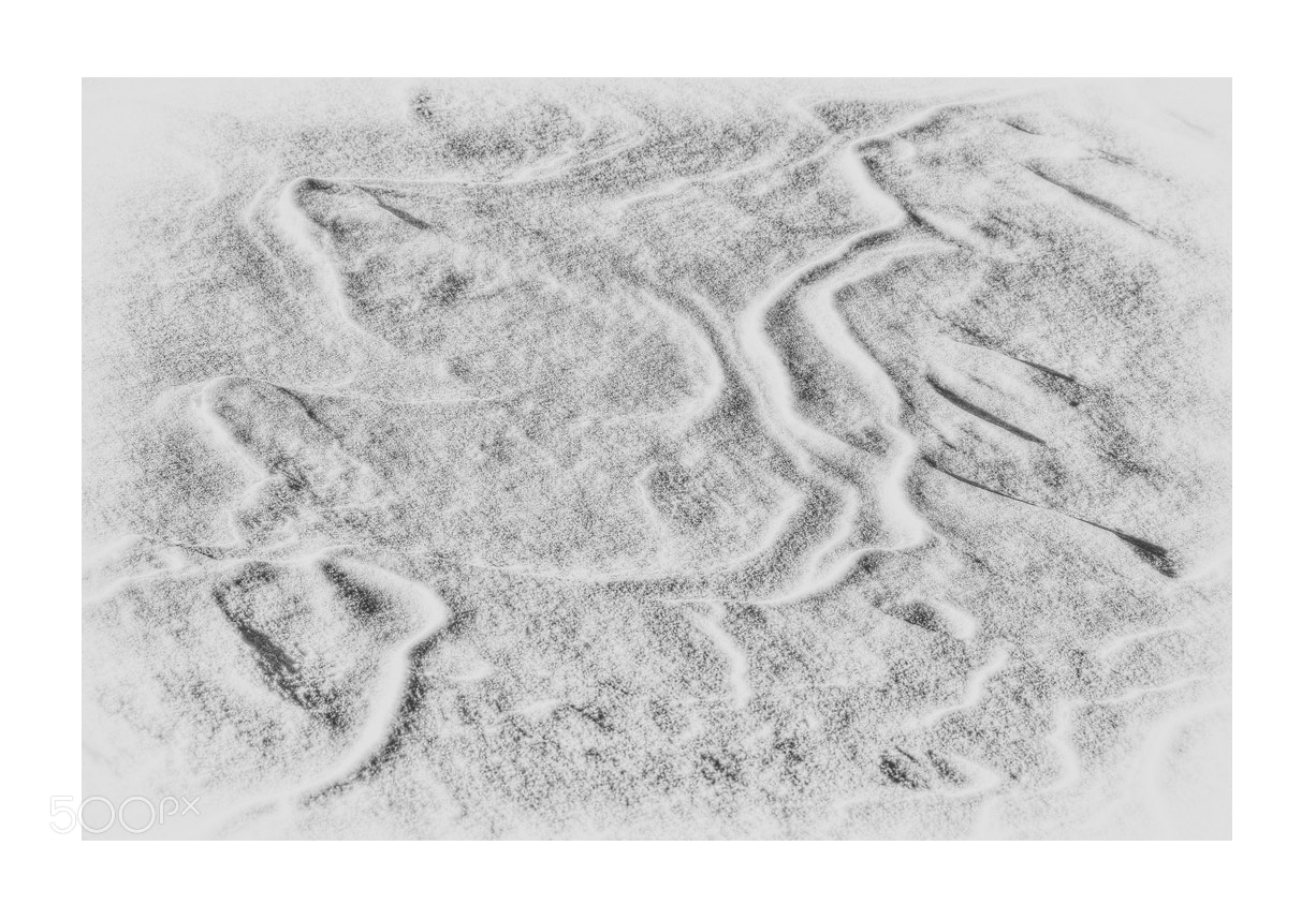 Nikon D5000 sample photo. Snowdrift: wind-made patterns photography