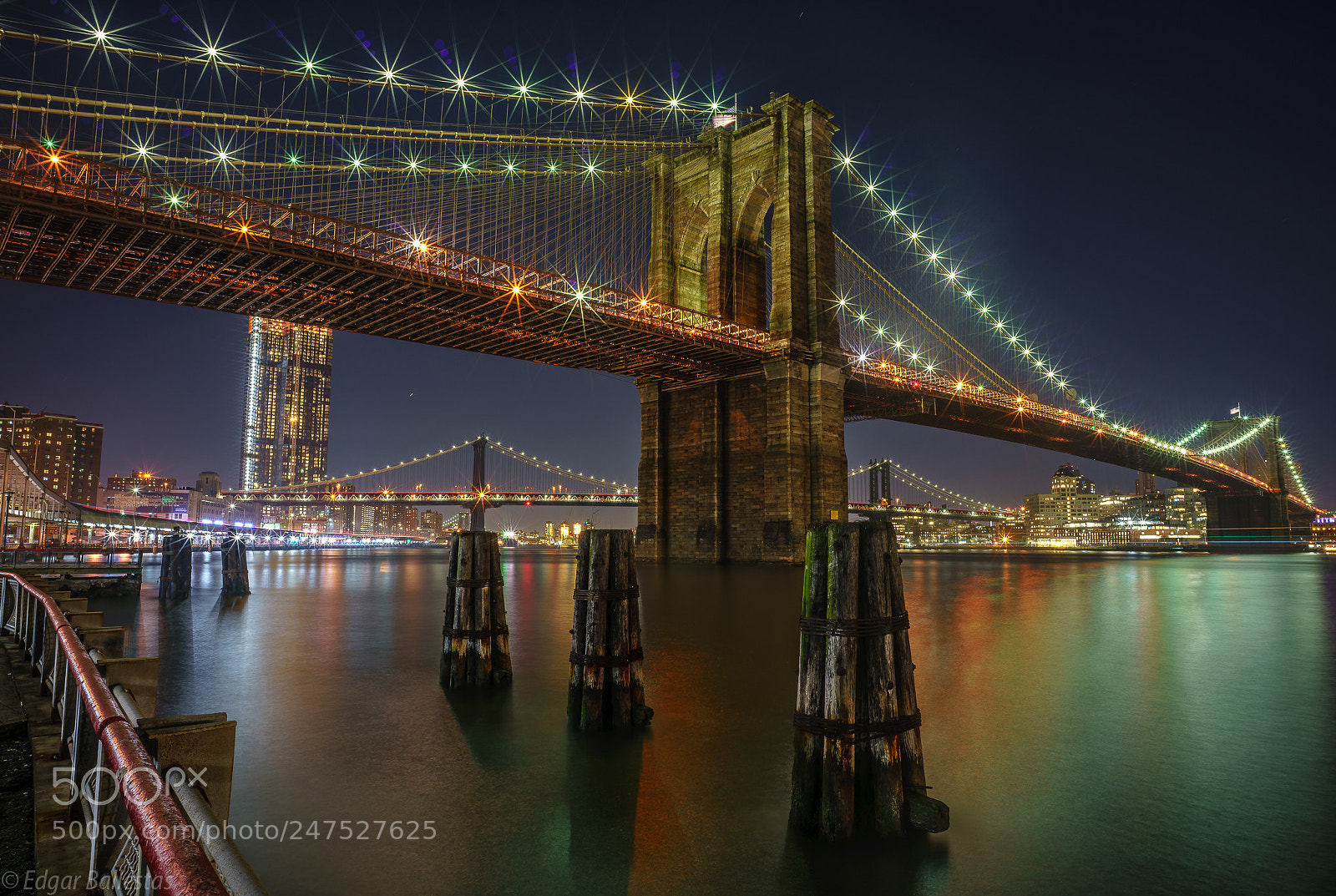Sony a7R II sample photo. Brooklyn bridge from seaport photography