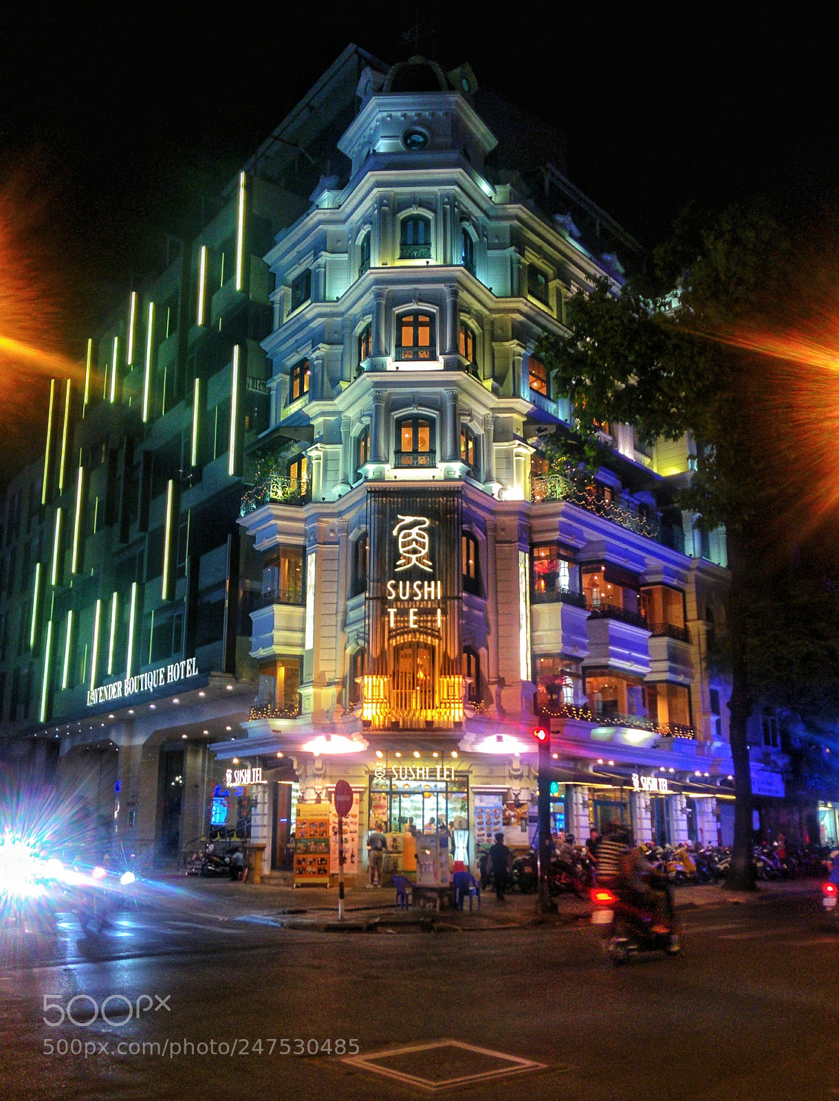 LG Nexus 5 sample photo. City lights photography