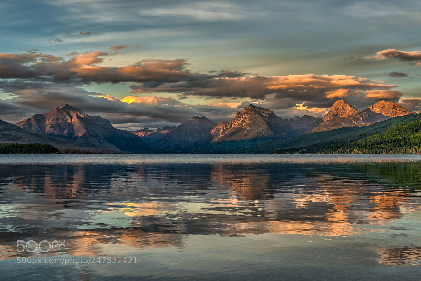 Nikon D800 sample photo. Lake mcdonald sunset photography