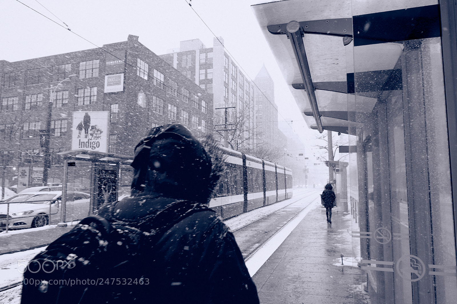 Fujifilm X-T2 sample photo. Snowy commute photography