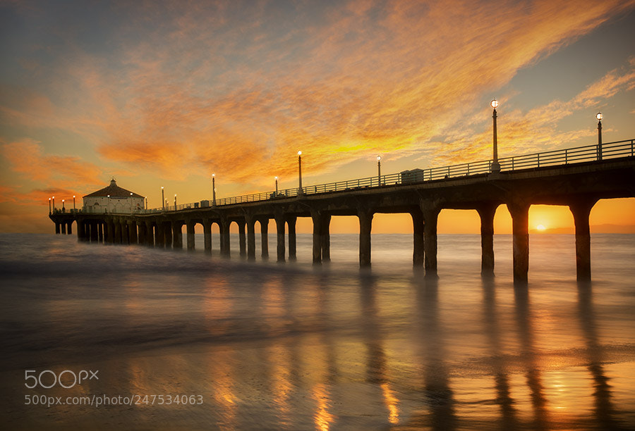 Sony a7R sample photo. Manhattan beach pier at photography