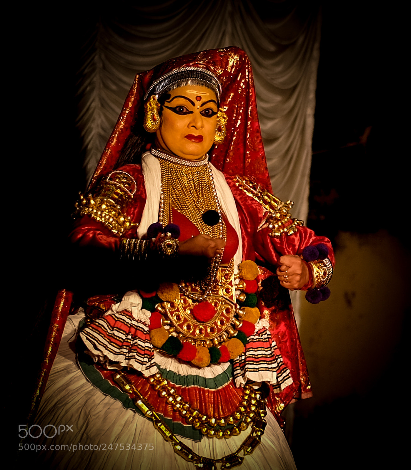 Fujifilm X-T1 sample photo. Kathakali at kerala south photography