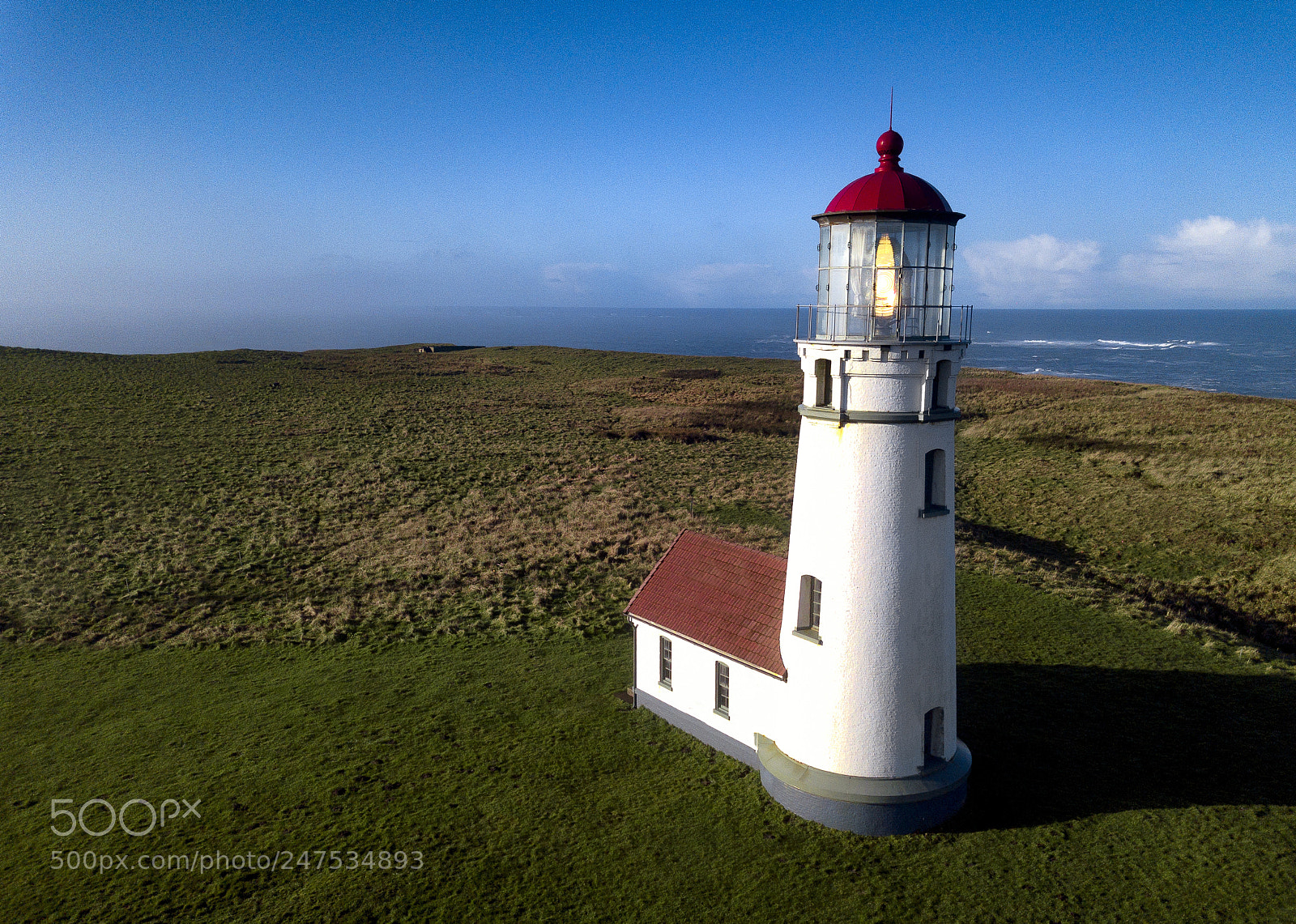 DJI FC220 sample photo. Cape blanco light photography