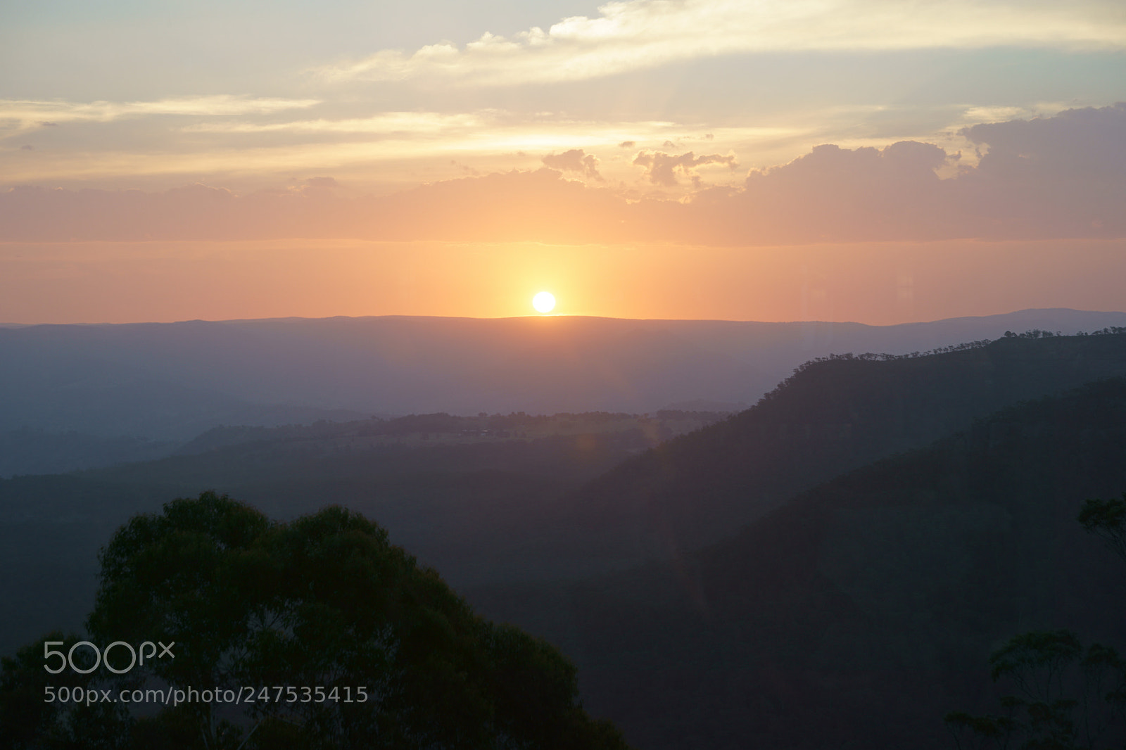 Sony SLT-A99V sample photo. Sunset at medlow bath photography