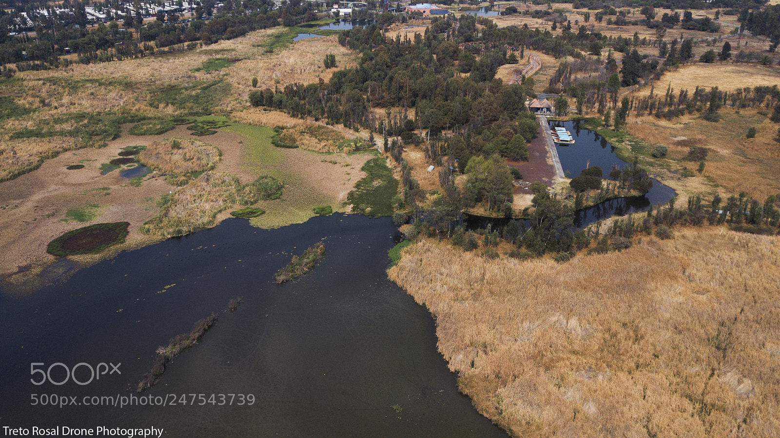 DJI FC220 sample photo. Lagoon an trajineras traditional photography