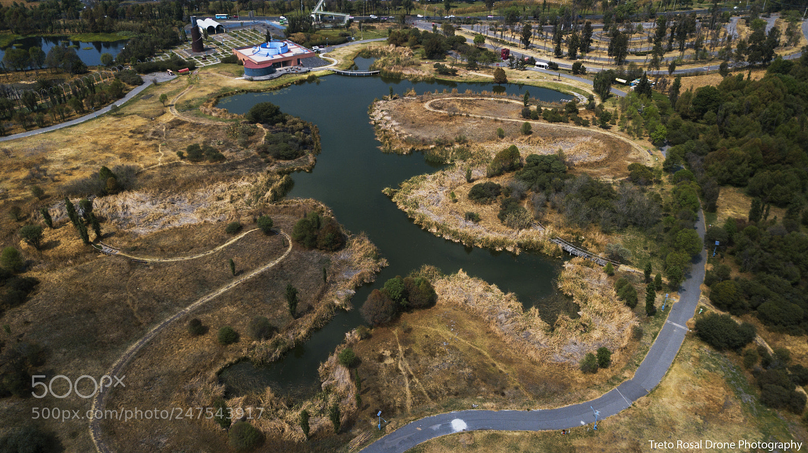 DJI FC220 sample photo. The central lake in photography
