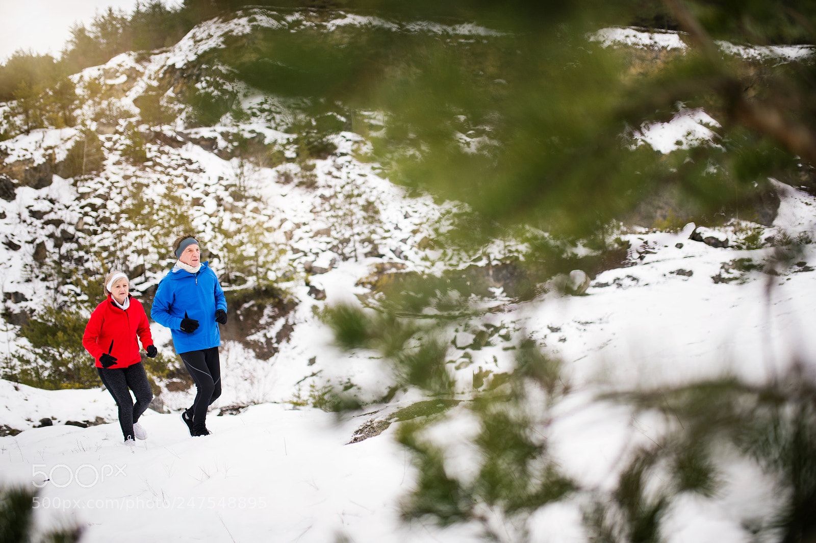 Nikon D4S sample photo. Senior couple jogging in photography