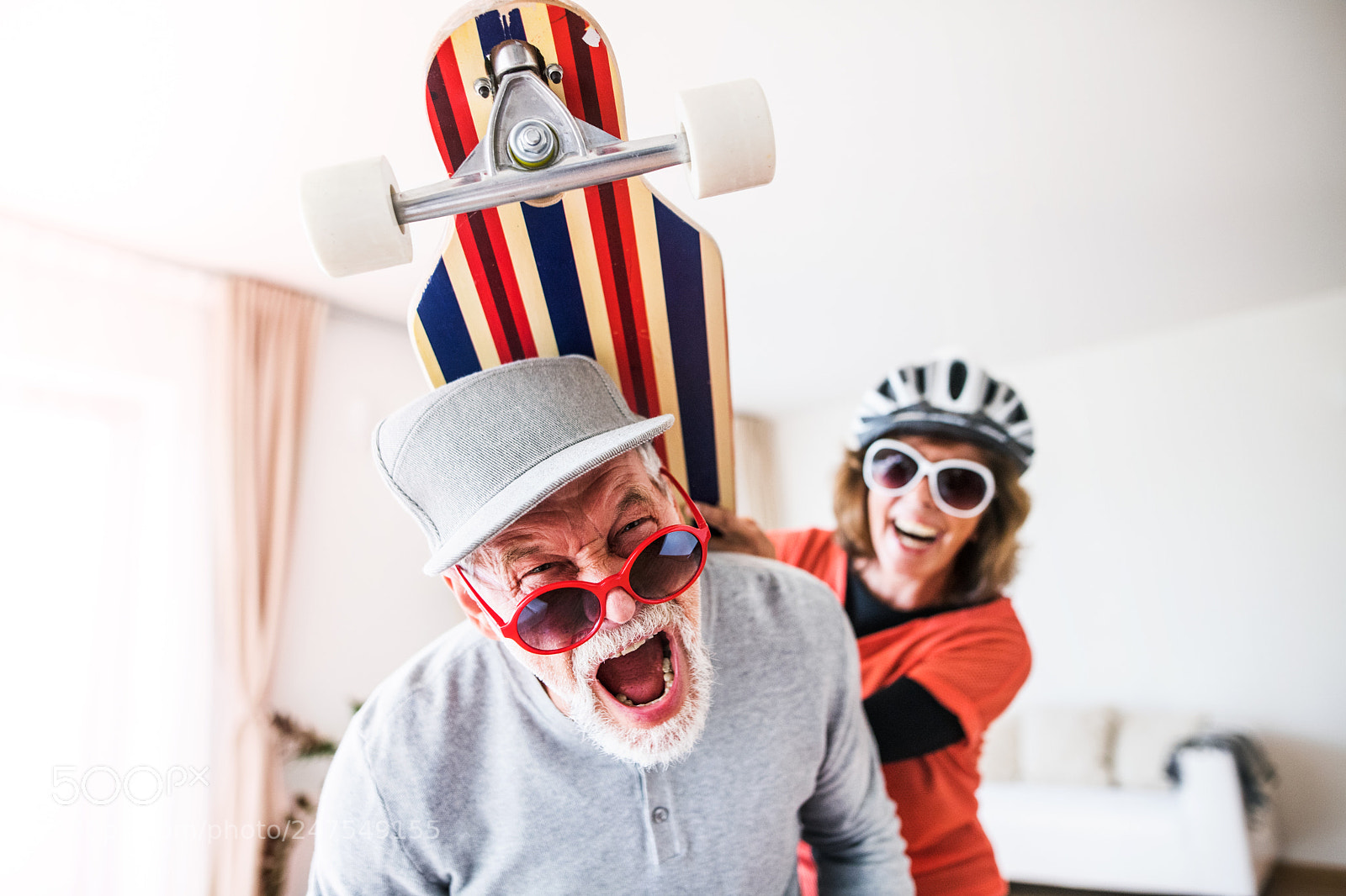 Nikon D5 sample photo. Senior couple having fun photography