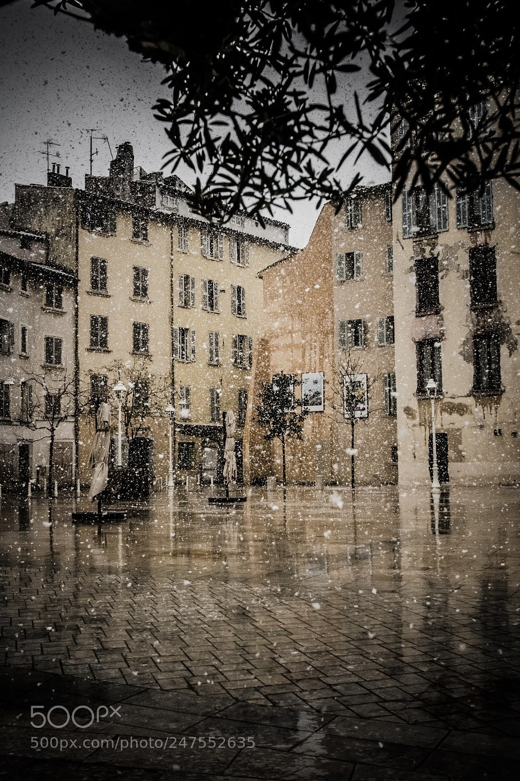 Nikon D7100 sample photo. Snow in town photography