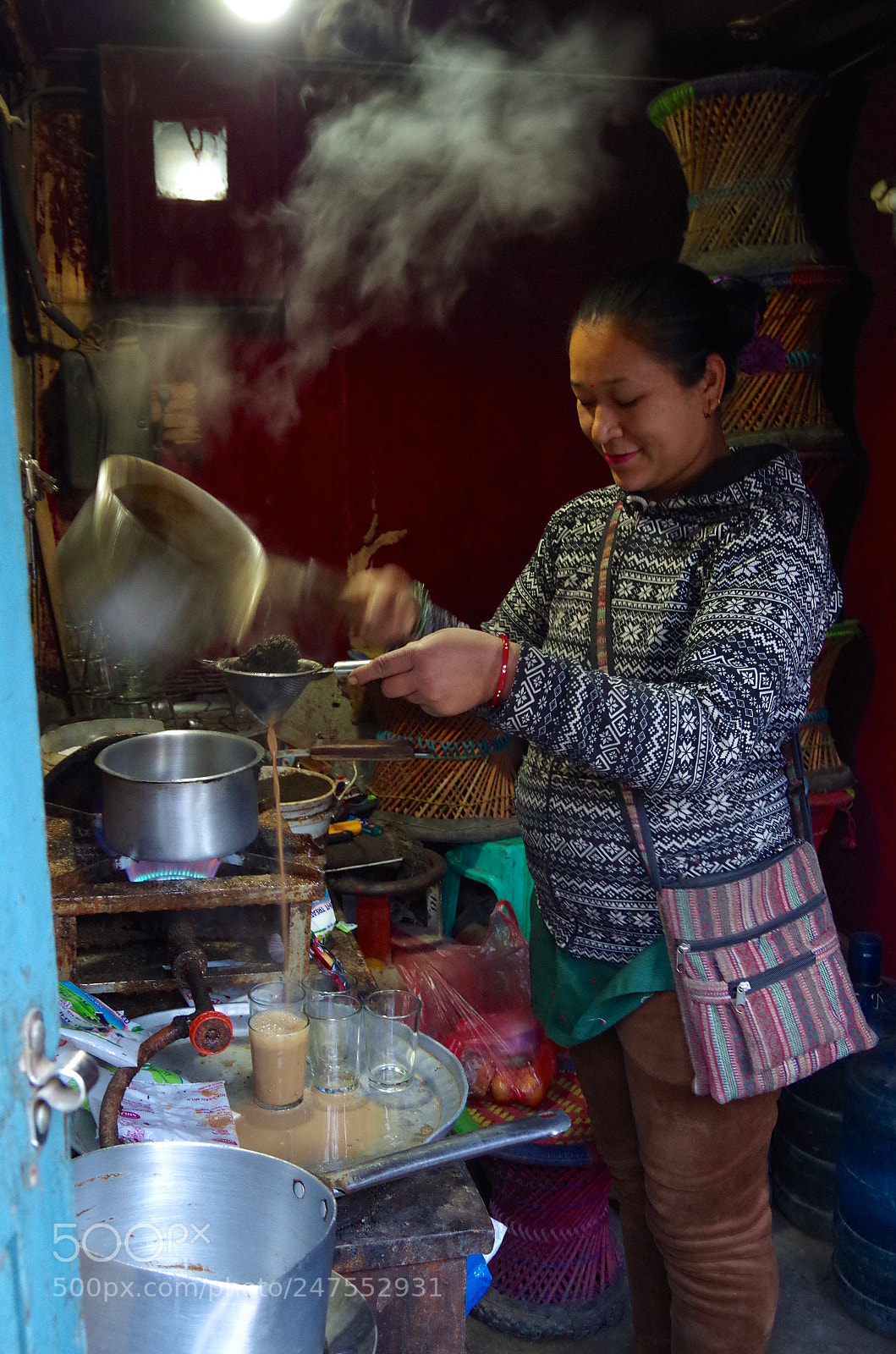 Pentax K-30 sample photo. Chai in kathmandu photography