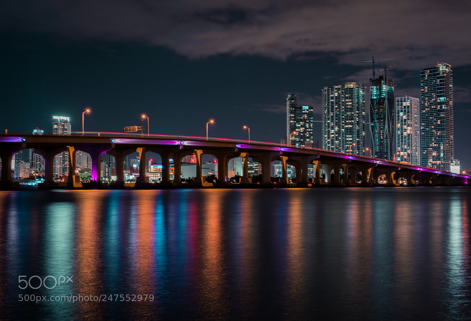 Sony a7R II sample photo. Miami at night photography