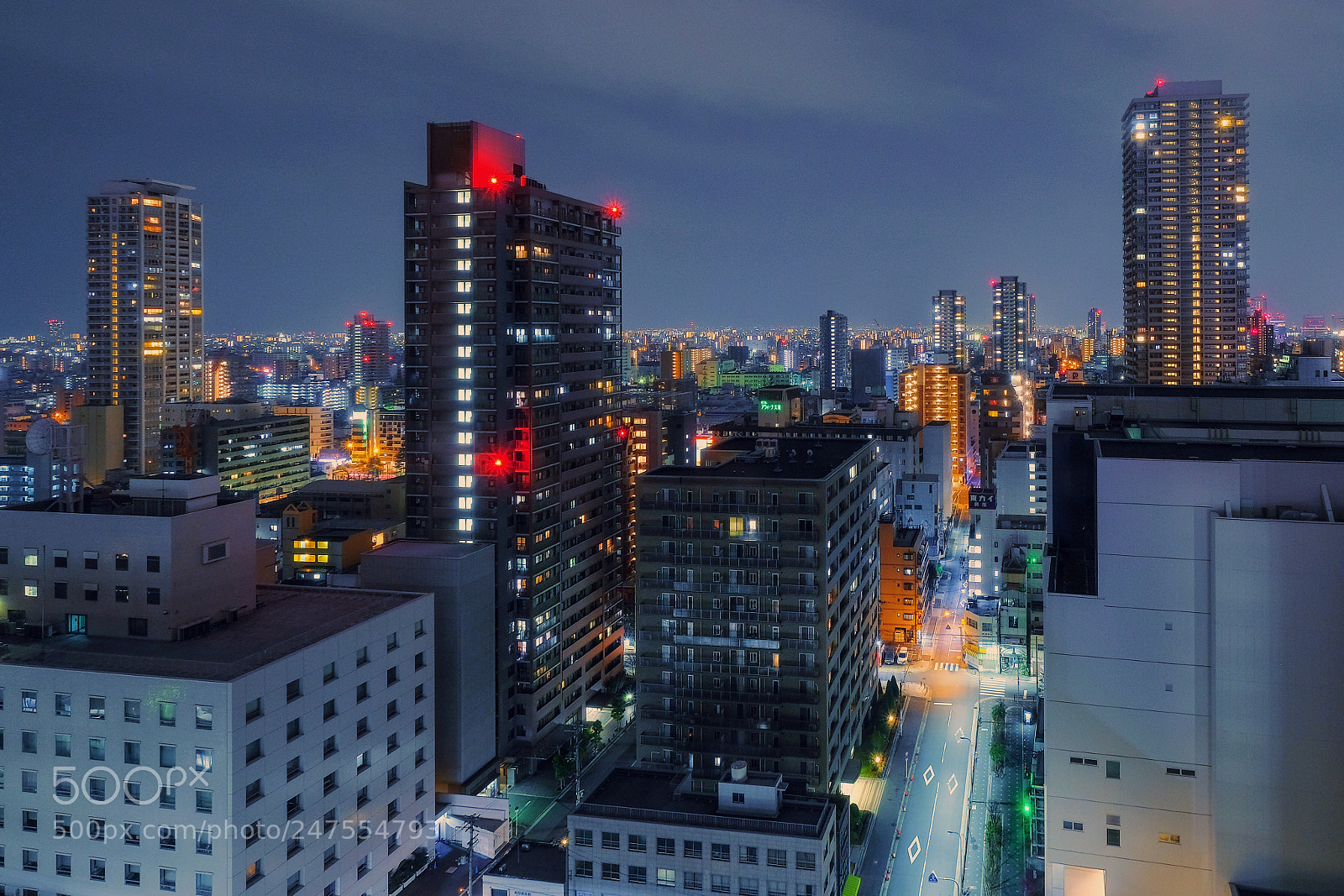 Fujifilm X-E3 sample photo. Osaka night photography