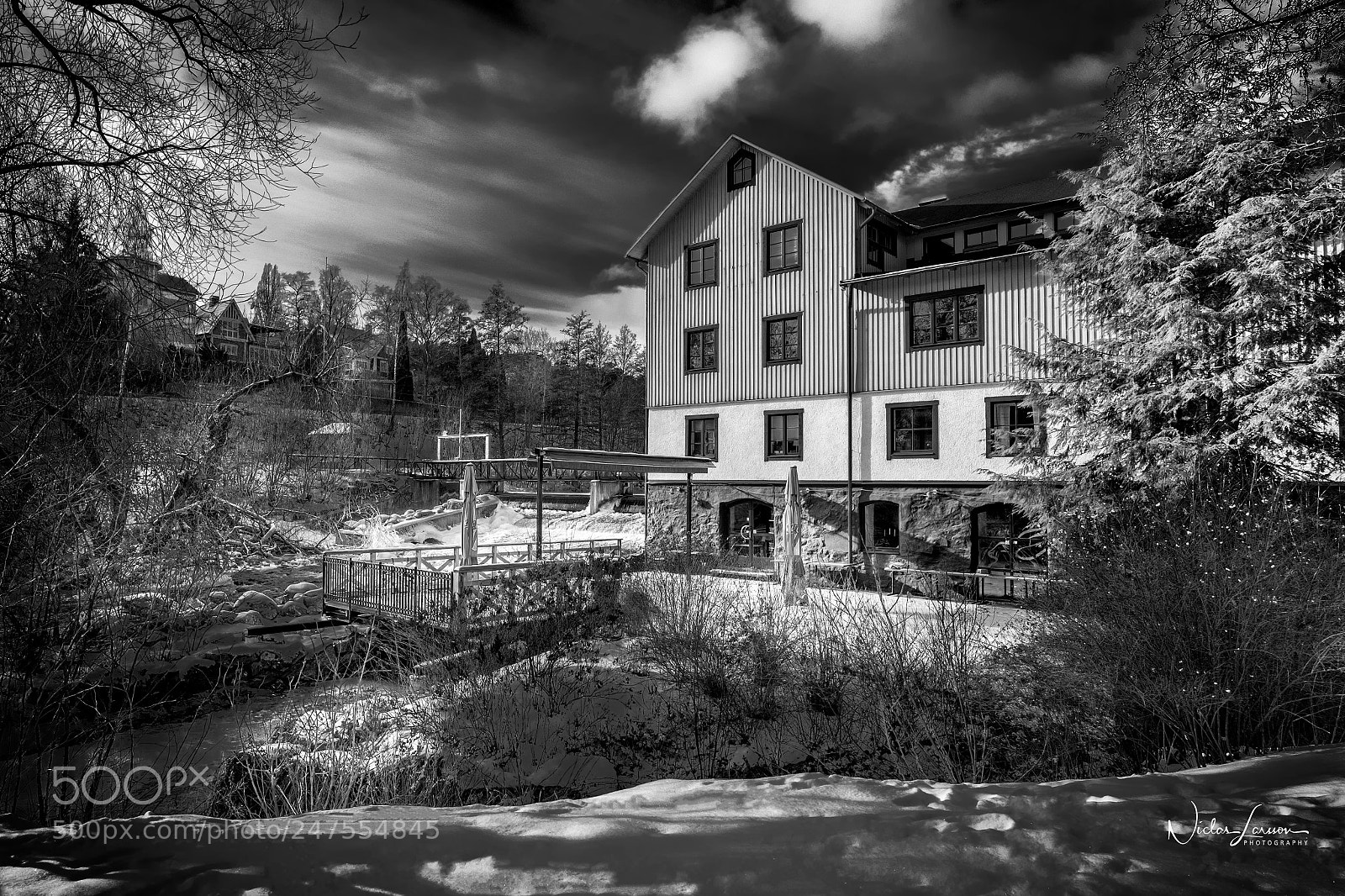 Fujifilm X-T2 sample photo. B&w falkenbergska mill photography