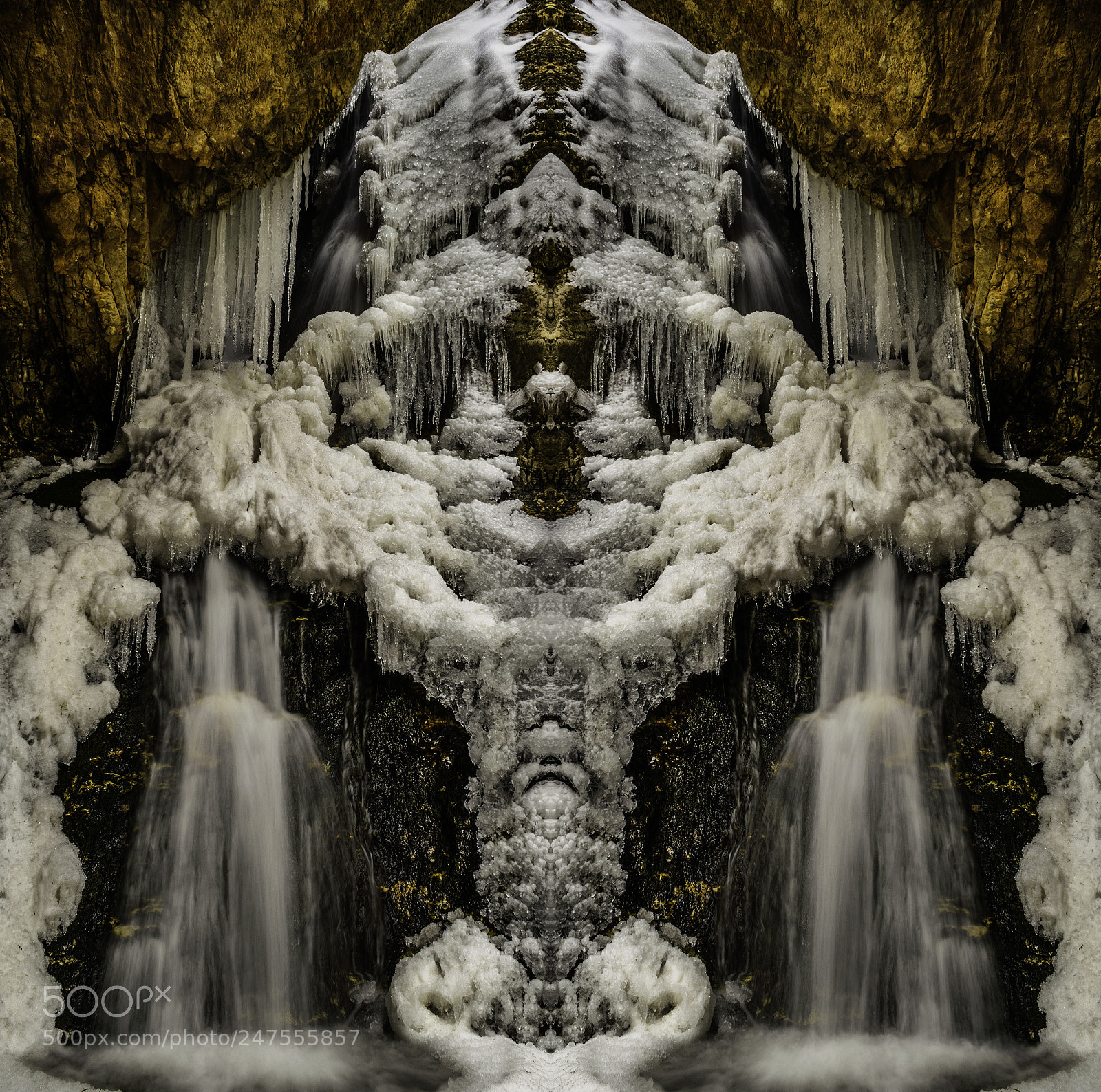 Nikon D5500 sample photo. Frozen hidden falls 2 photography