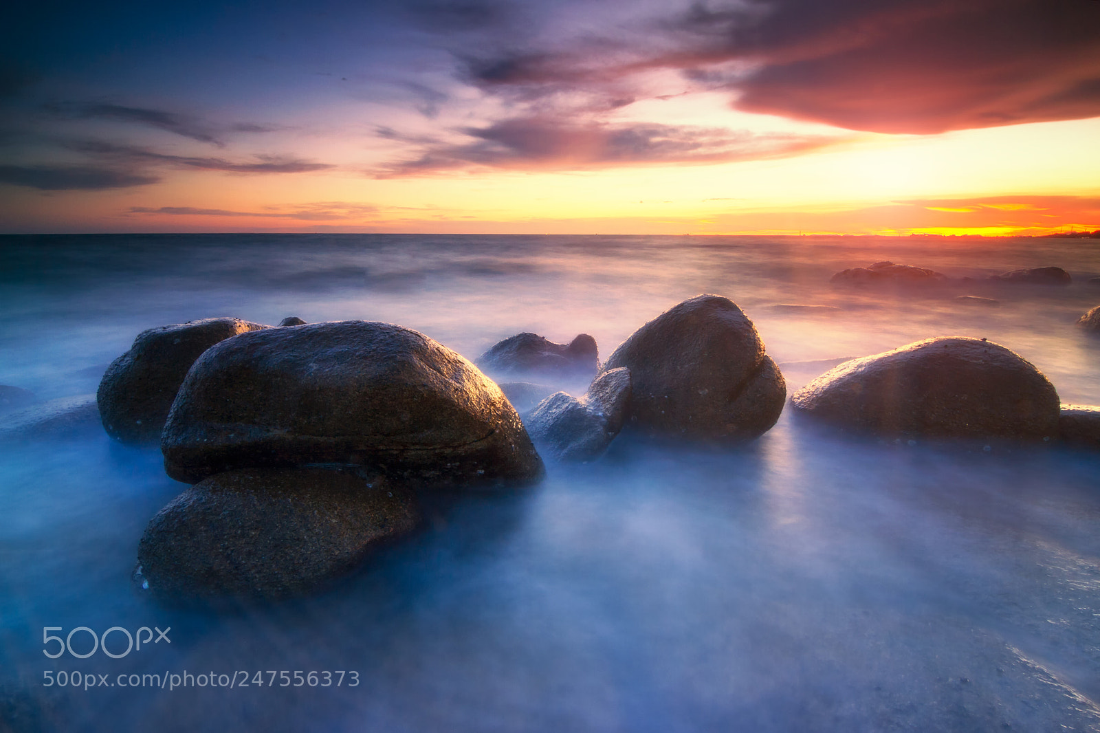 Canon EOS 7D sample photo. Sunset sea photography
