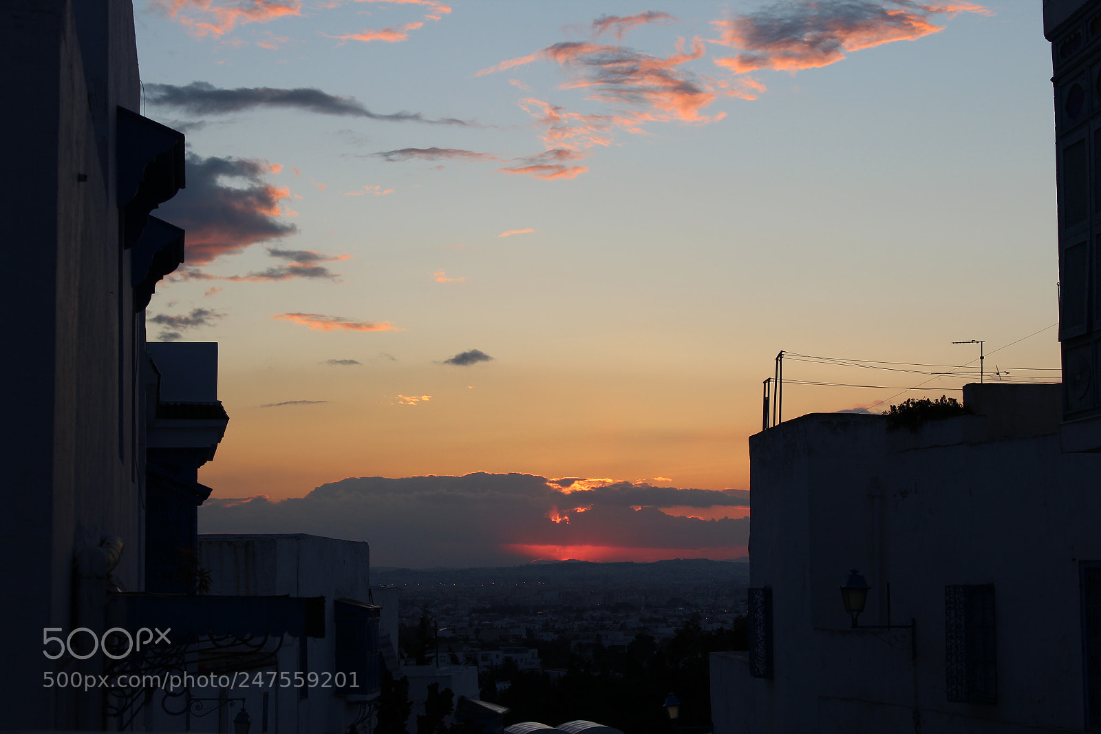 Canon EF-S 18-55mm F3.5-5.6 III sample photo. Tunisian sunset photography