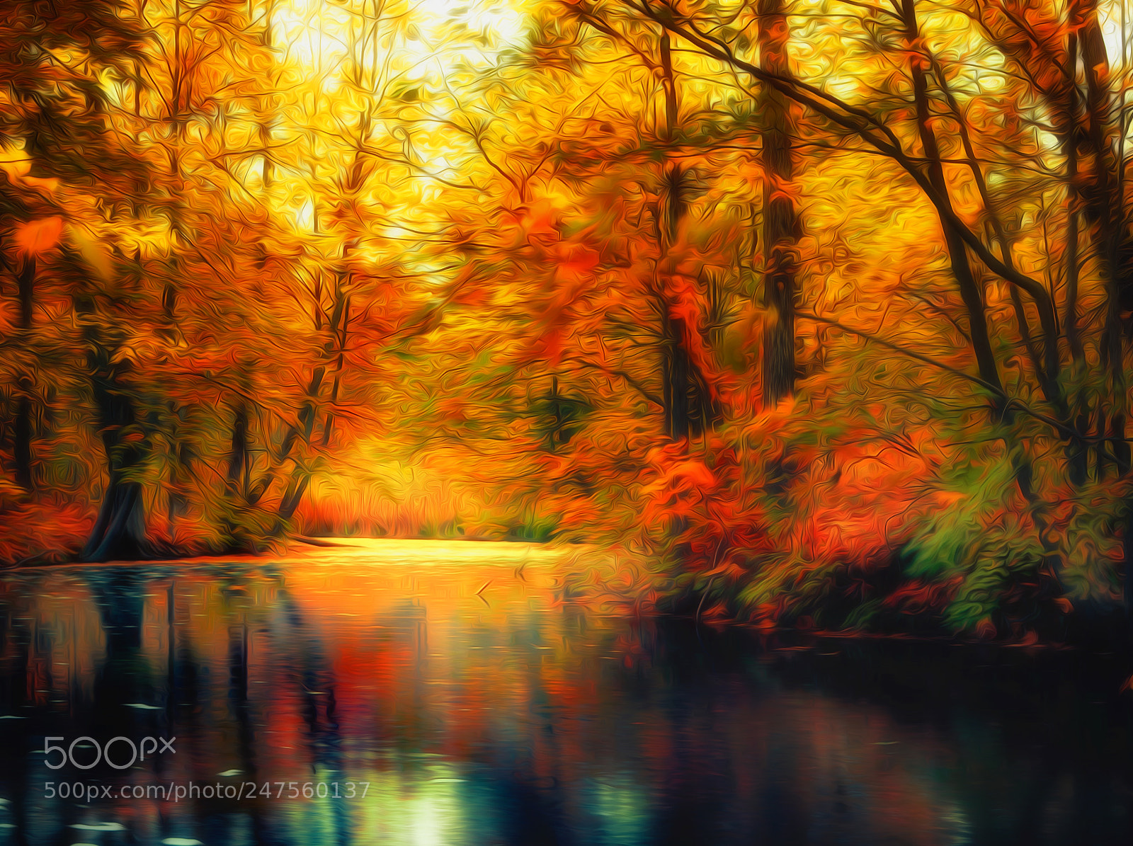 Canon EOS 40D sample photo. Blurry autumn mood photography