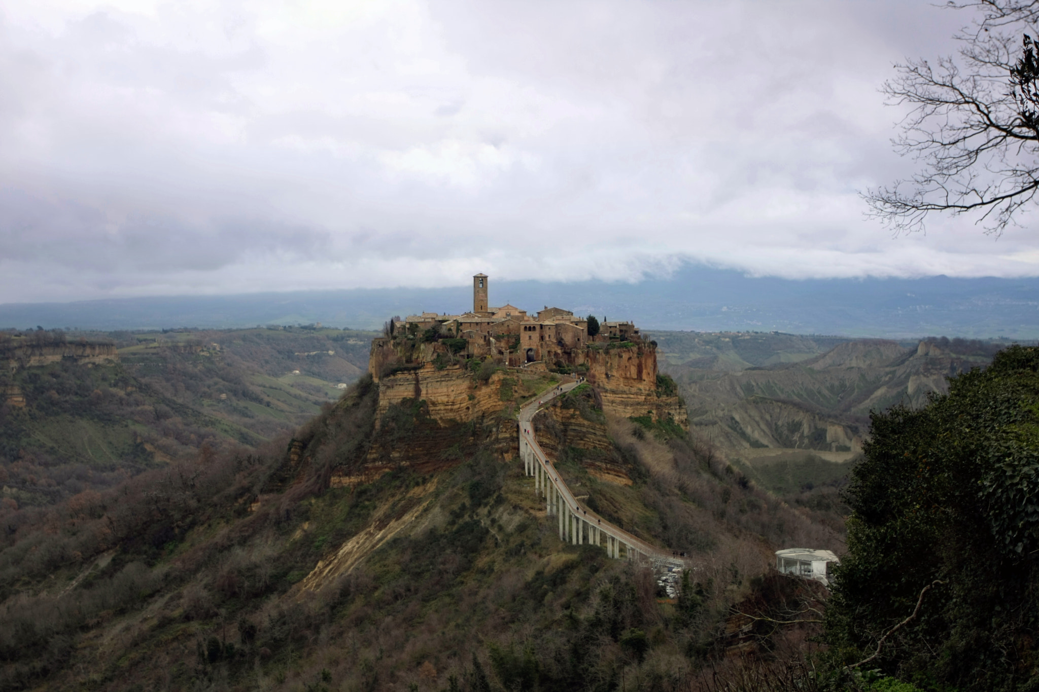 Canon EOS 40D + Canon EF 17-40mm F4L USM sample photo. Civita di bagnoregio photography