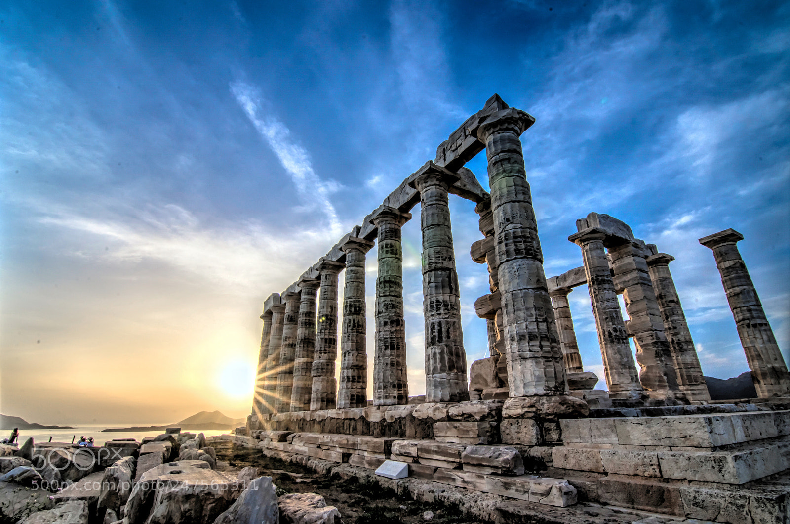 Nikon D5100 sample photo. Temple of poseidon photography