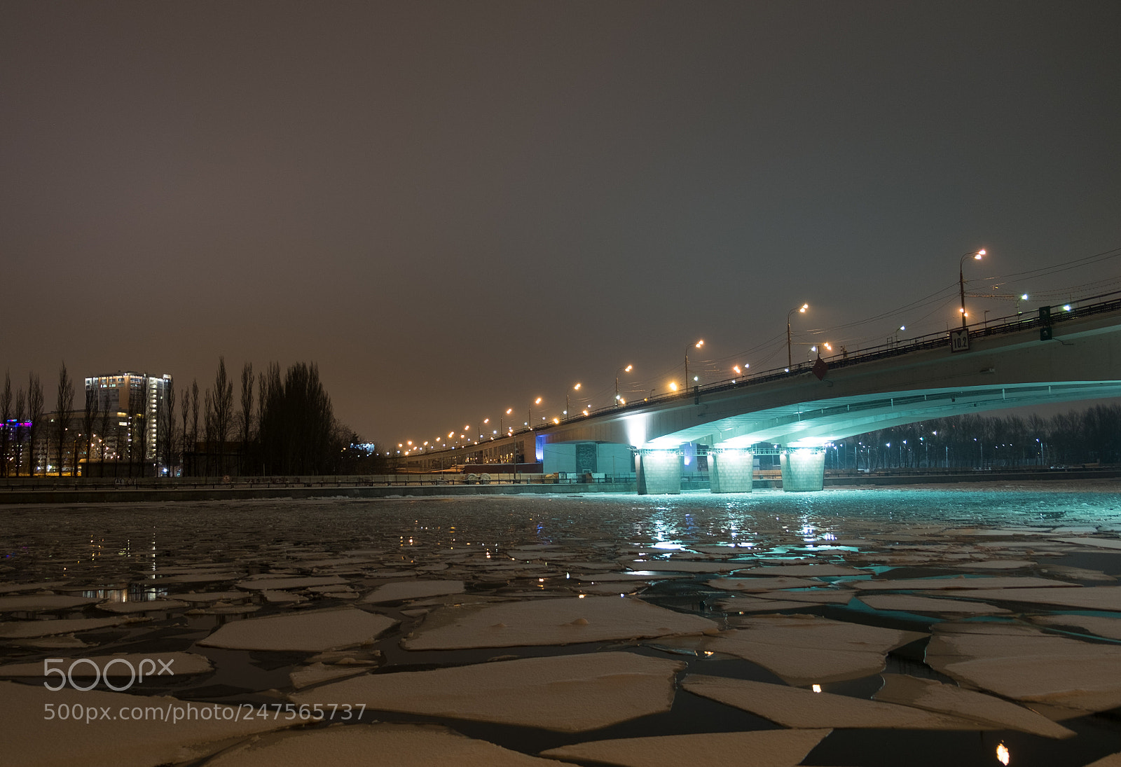 Fujifilm X-E1 sample photo. Night river photography