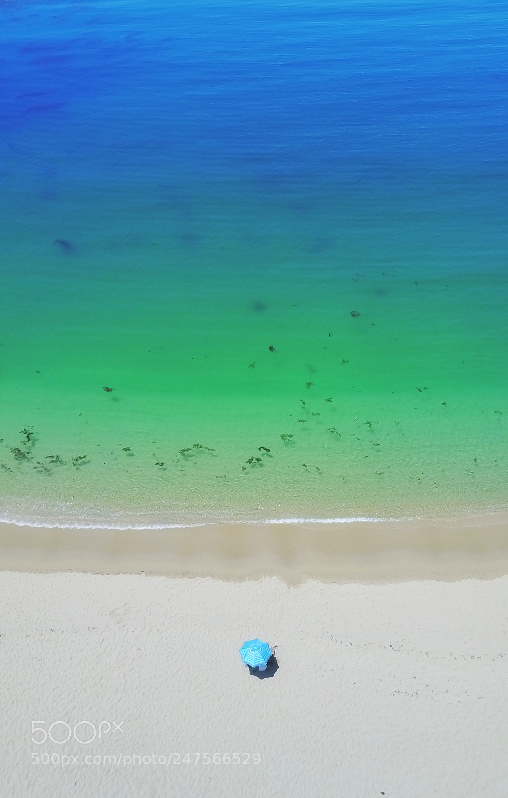 DJI FC220 sample photo. Carmel beach tranquility photography