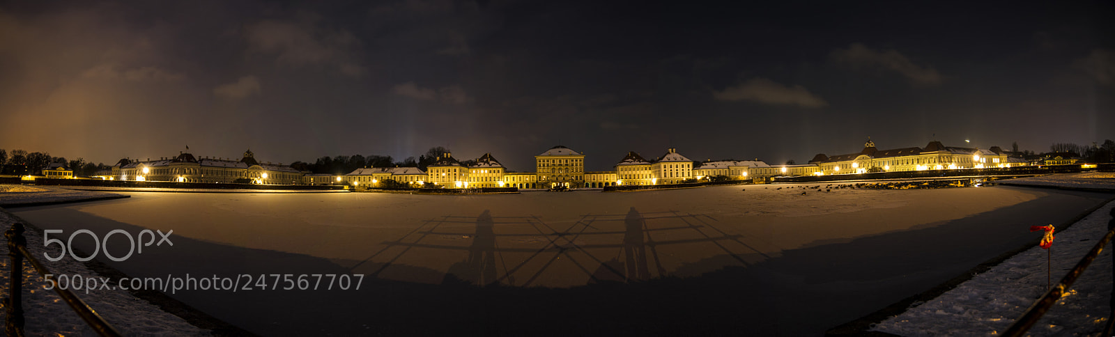 Nikon D800 sample photo. Icecold nymphenburg - pano photography
