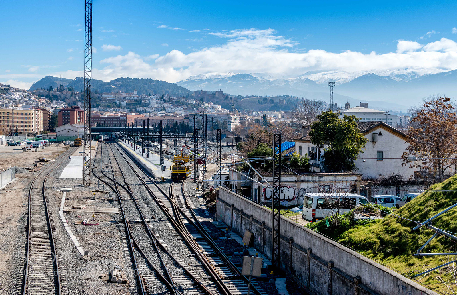 Nikon D5500 sample photo. Mountains and tracks photography