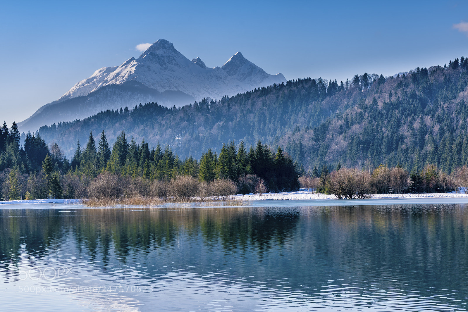 Sony a7R III sample photo. Winter, isarstausee, werdenfelser land photography