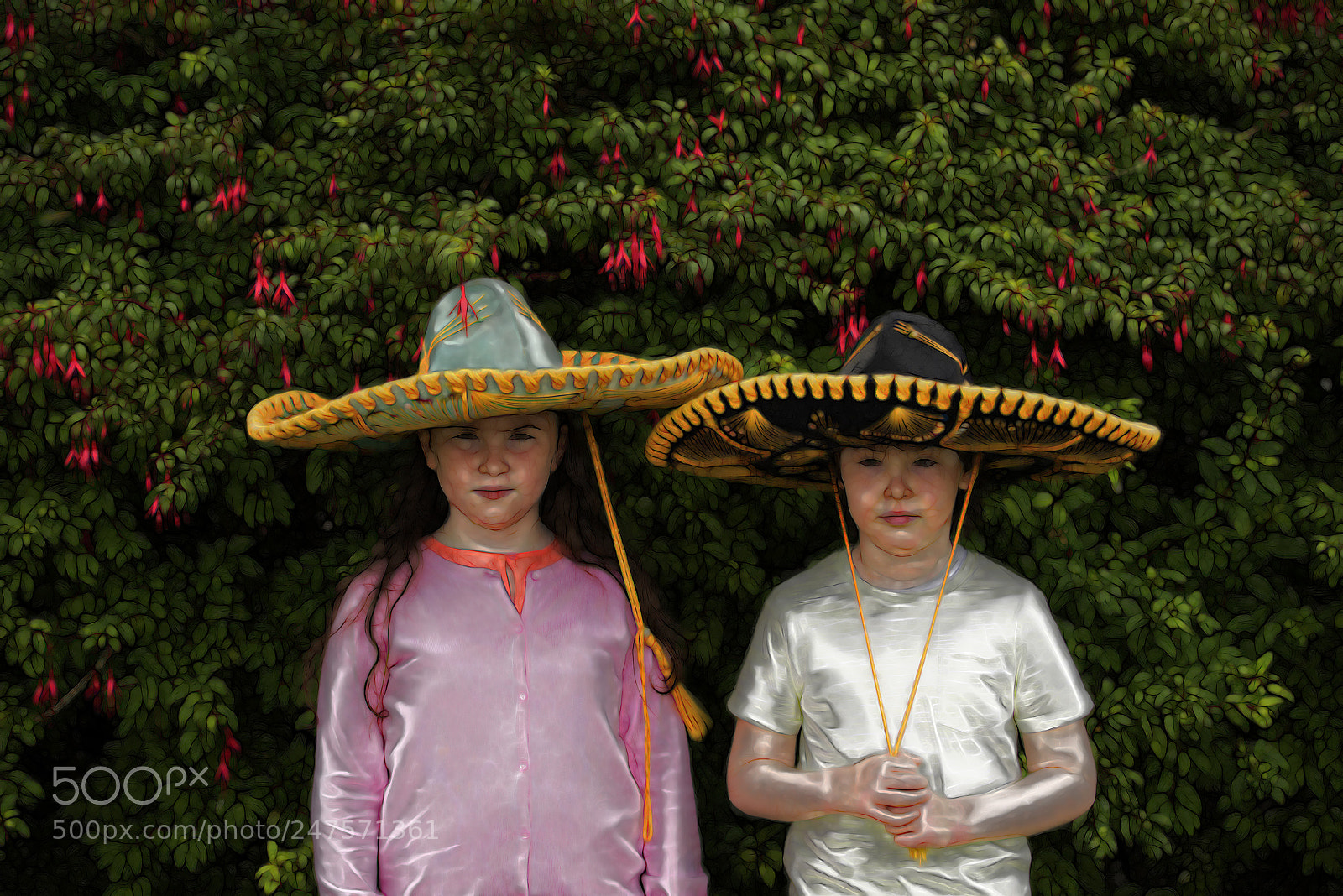 Nikon D810 sample photo. Kids with mexican hats photography