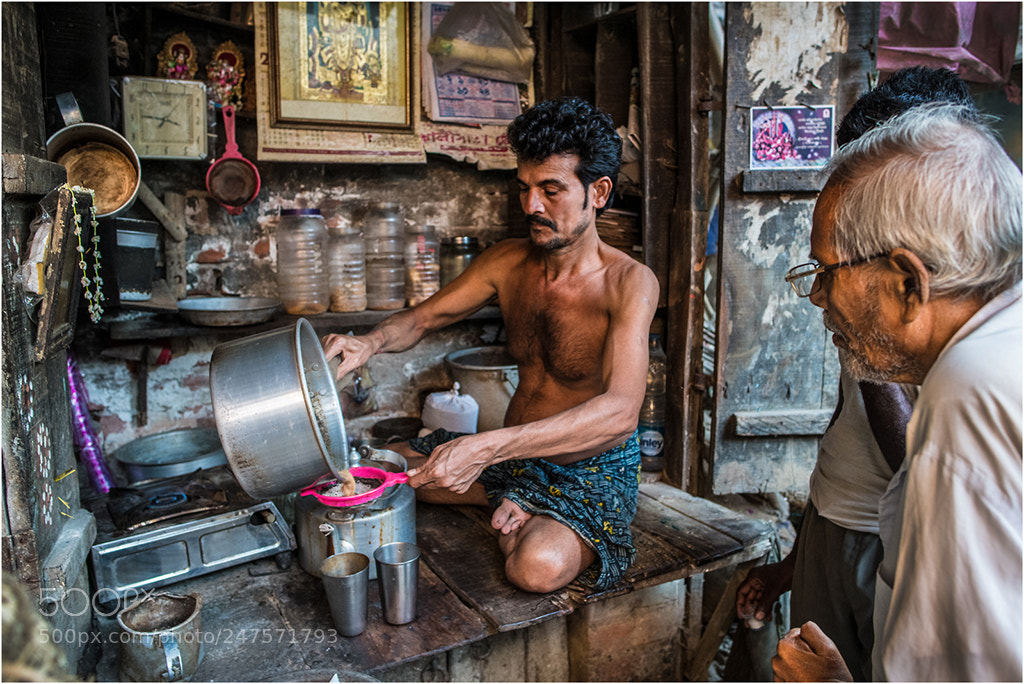 Nikon D850 sample photo. Chai seller photography