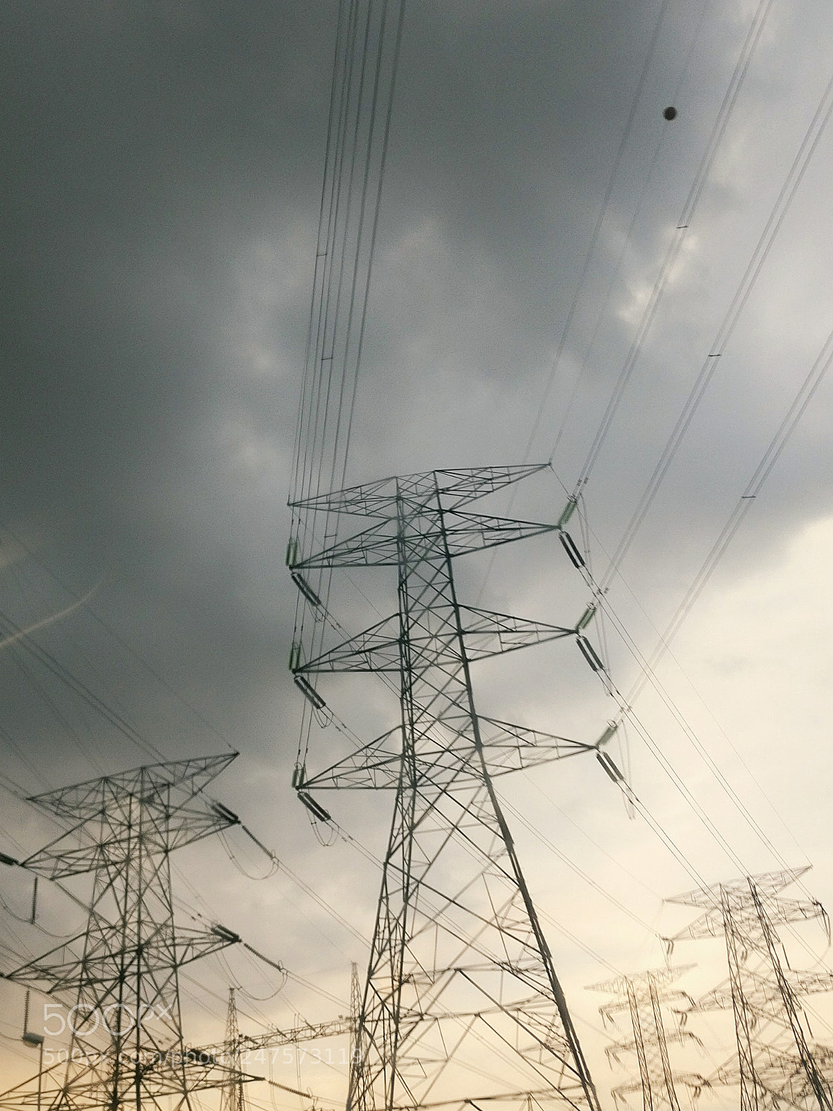 OnePlus A3010 sample photo. Power line photography